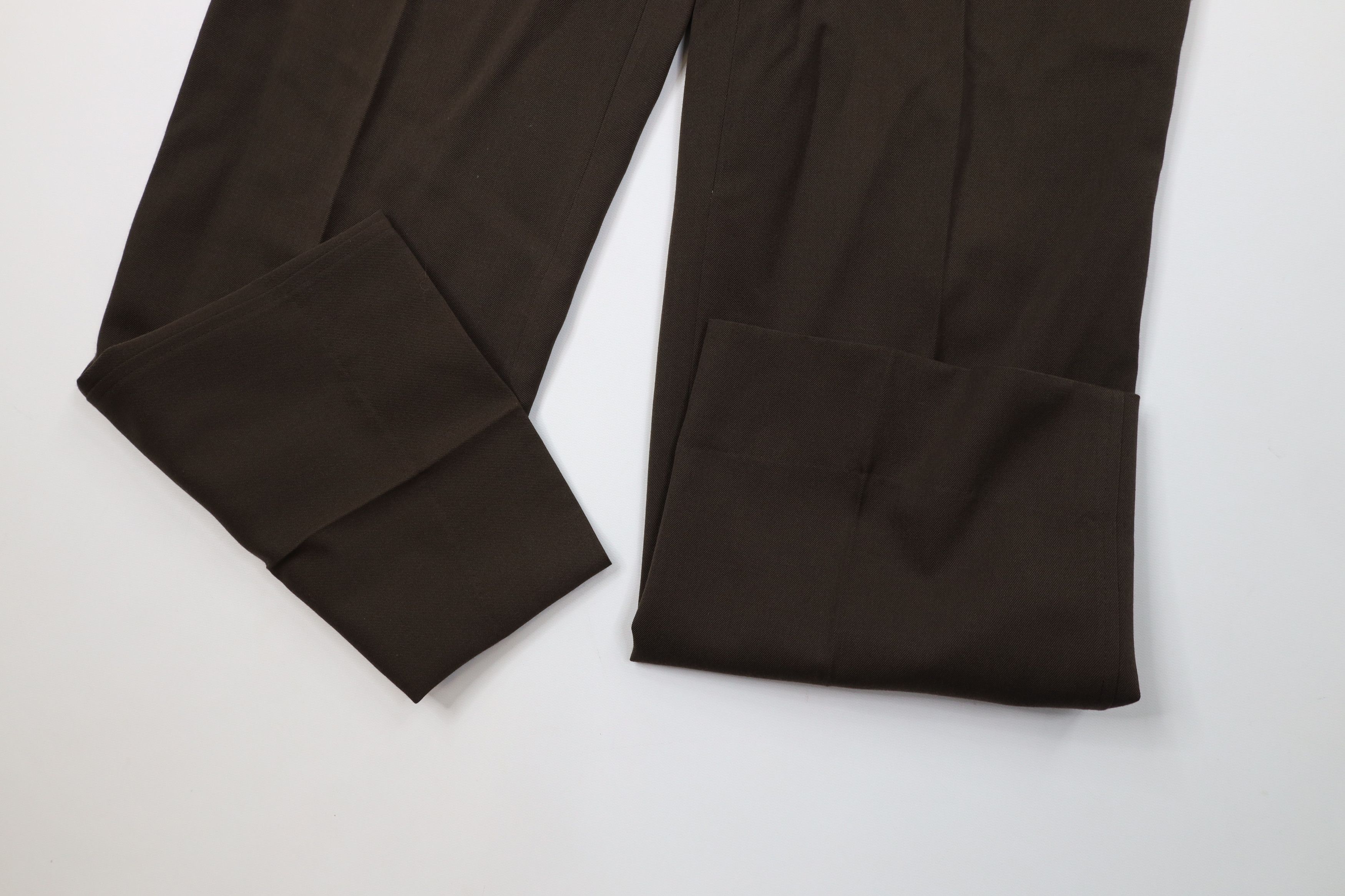 Vintage Vintage 60s 70s Streetwear Flared Wide Leg Chino Pants Brown Size US 32 / EU 48 - 5 Thumbnail