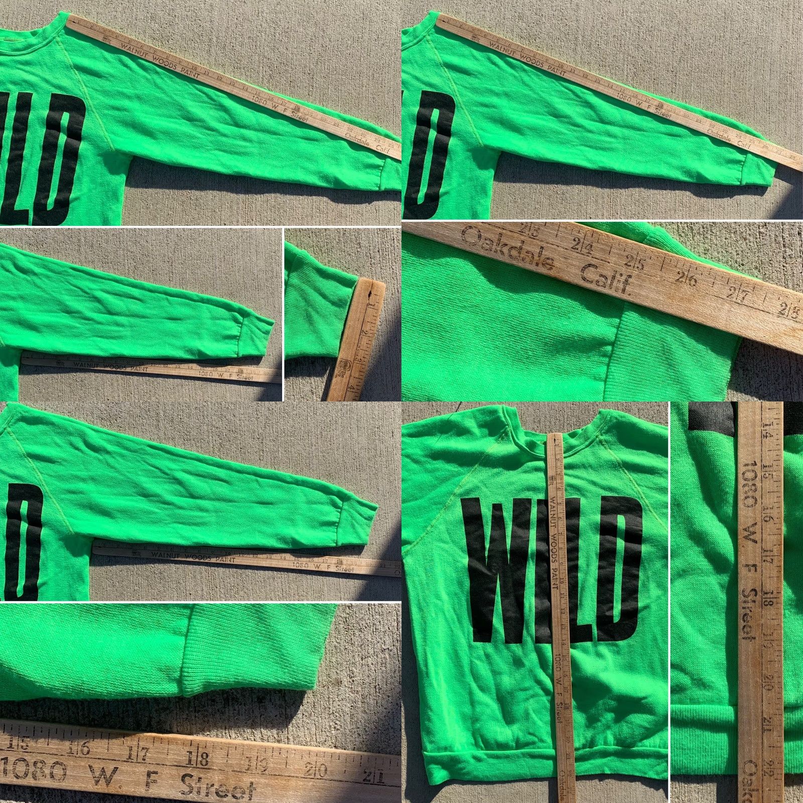 Vintage VINTAGE Sneakers Sweatshirt Raglan 80s 1980s Green Graphic Print Men M Cold Weather Pullover Shirt/Sweatshirt Size US M / EU 48-50 / 2 - 11 Thumbnail
