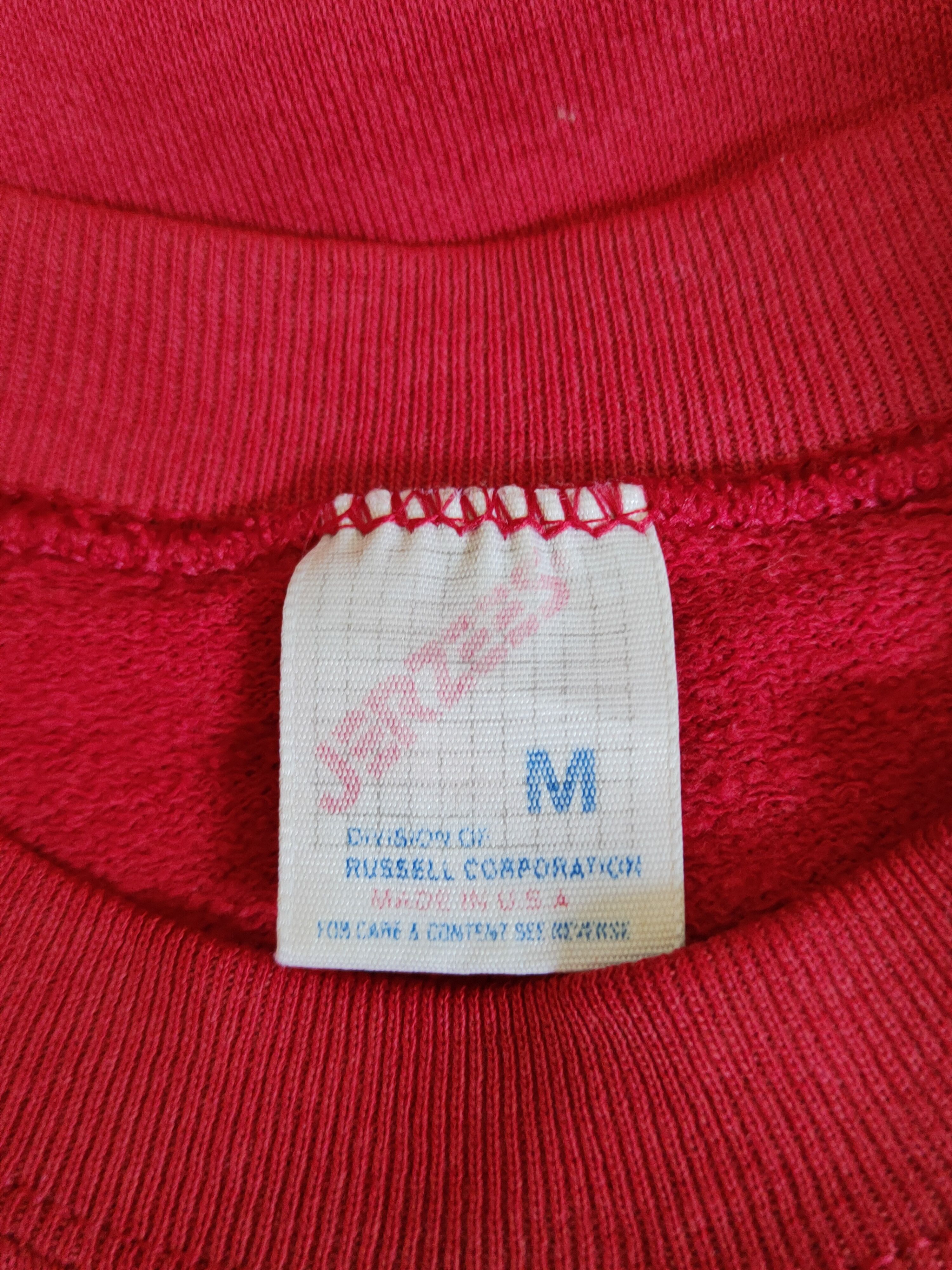 Japanese Brand Jerzees Red vintage Sweatshirts #S1859 Size US M / EU 48-50 / 2 - 17 Thumbnail
