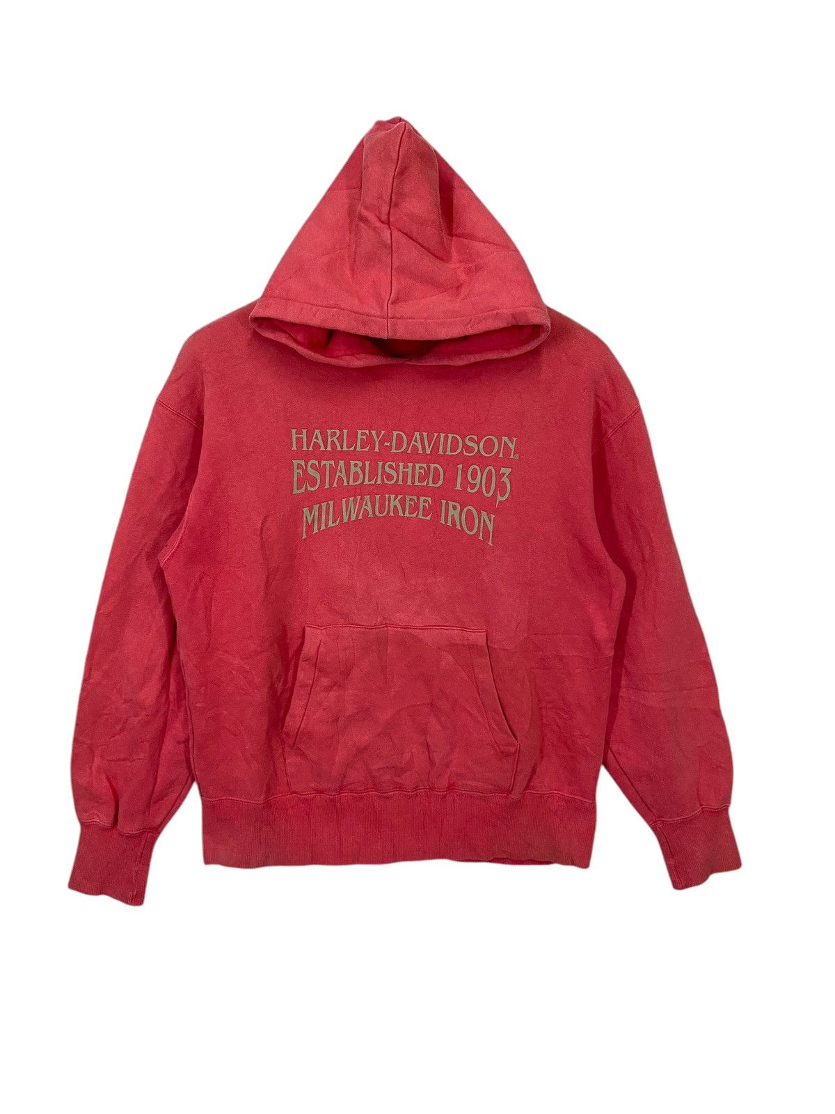 Harley Davidson × Vintage Vintage harley davidson milwaukee iron hoodie Size US L / EU 52-54 / 3 - 5 Thumbnail