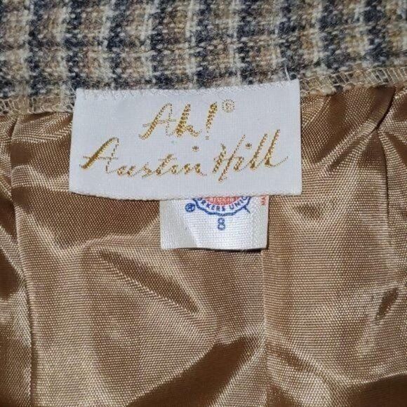 Vintage Austin Hill Vintage Union Made Wool Brown Plaid Lined Zipper Size 30" / US 8 / IT 44 - 4 Thumbnail