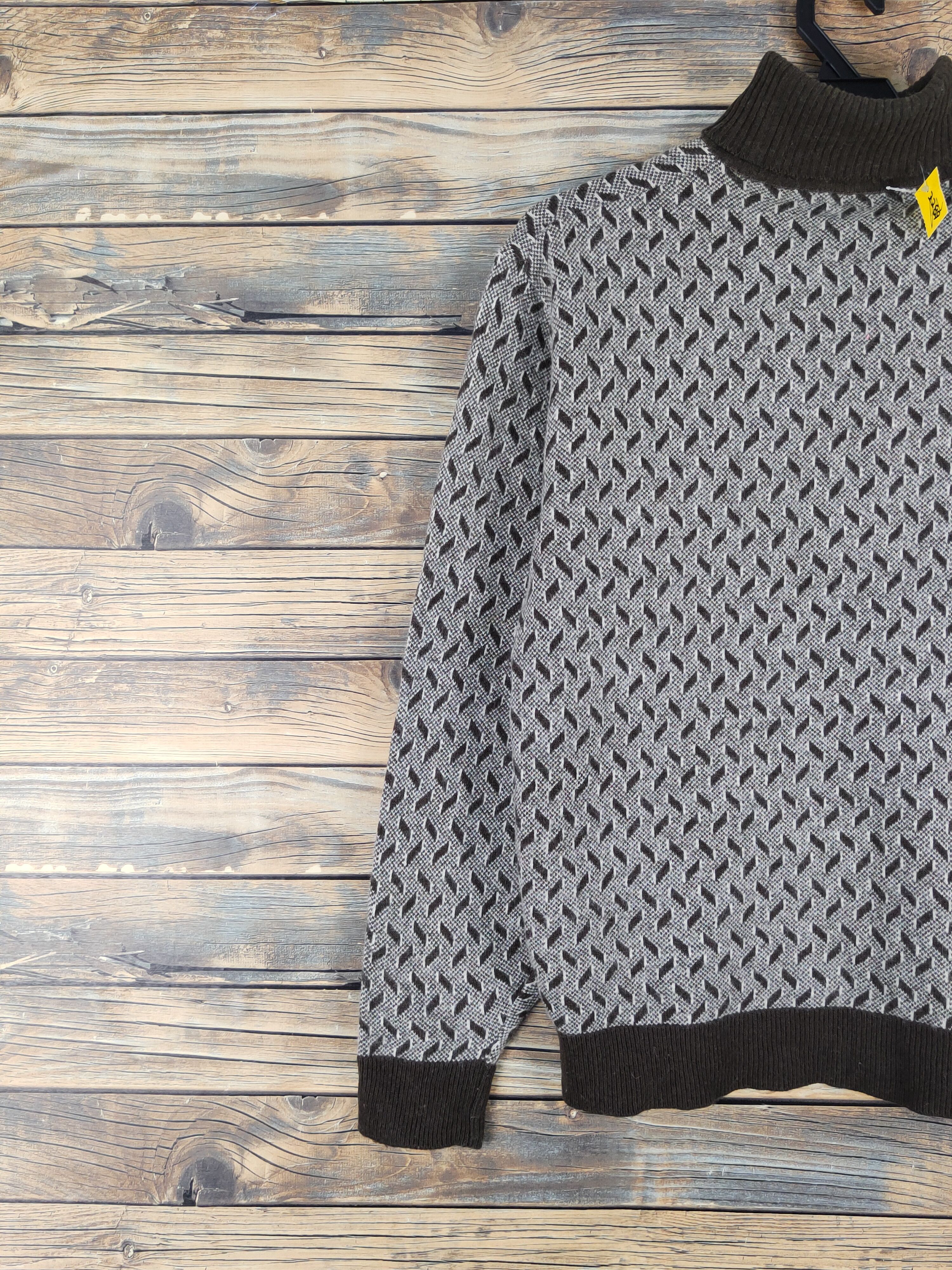 Homespun Knitwear × Japanese Brand × Vintage Cross Brown Knitwear vintage Sweatshirts #W1553 Size US S / EU 44-46 / 1 - 8 Thumbnail