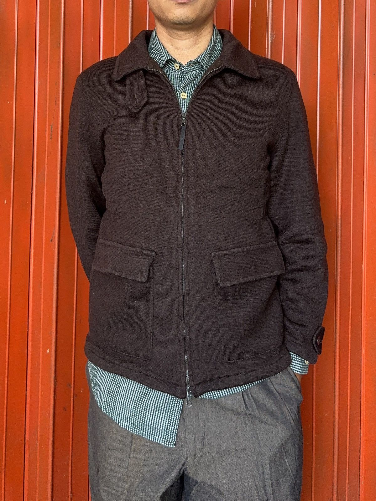 Armani 1990s Armani Jeans Double Pocket Wool Jacket Size US S / EU 44-46 / 1 - 2 Thumbnail