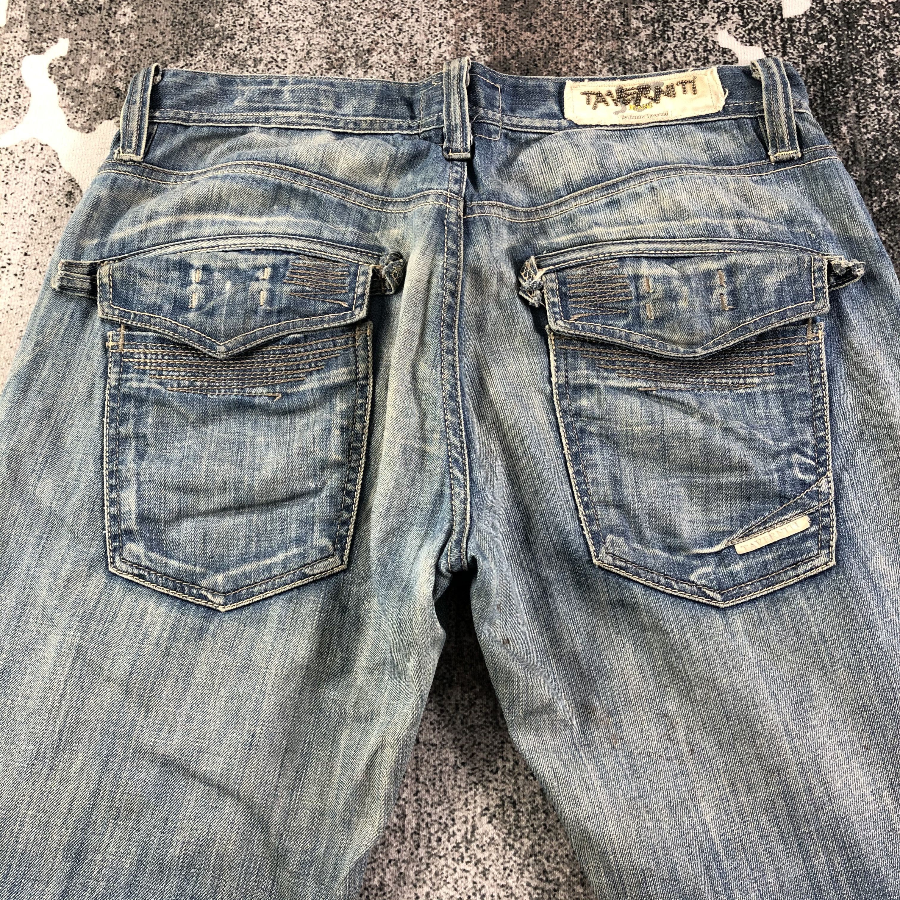 Taverniti Rod 19 Taverniti Jeans Faded Blue Denim KJ1908 Size US 33 - 4 Thumbnail