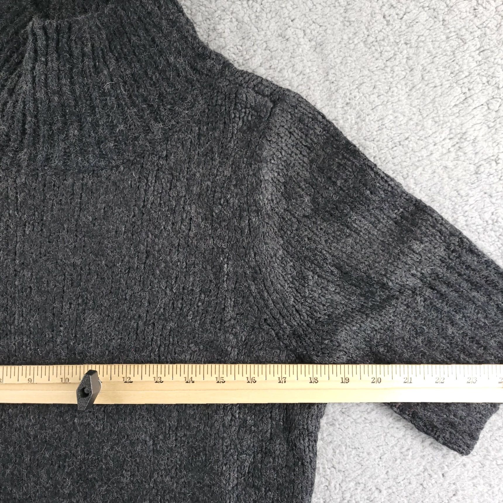 Vintage Simply Vera Vera Wang Sweater Dress Womens Large Gray Turtleneck Wool Acrylic Size L / US 10 / IT 46 - 5 Thumbnail