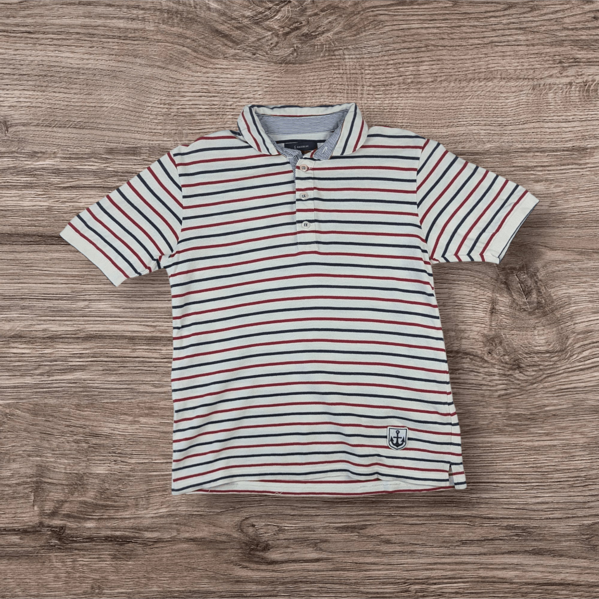 RAGEBLUE RAGEBLUE Striped Polo Shirt Size US S / EU 44-46 / 1 - 2 Thumbnail