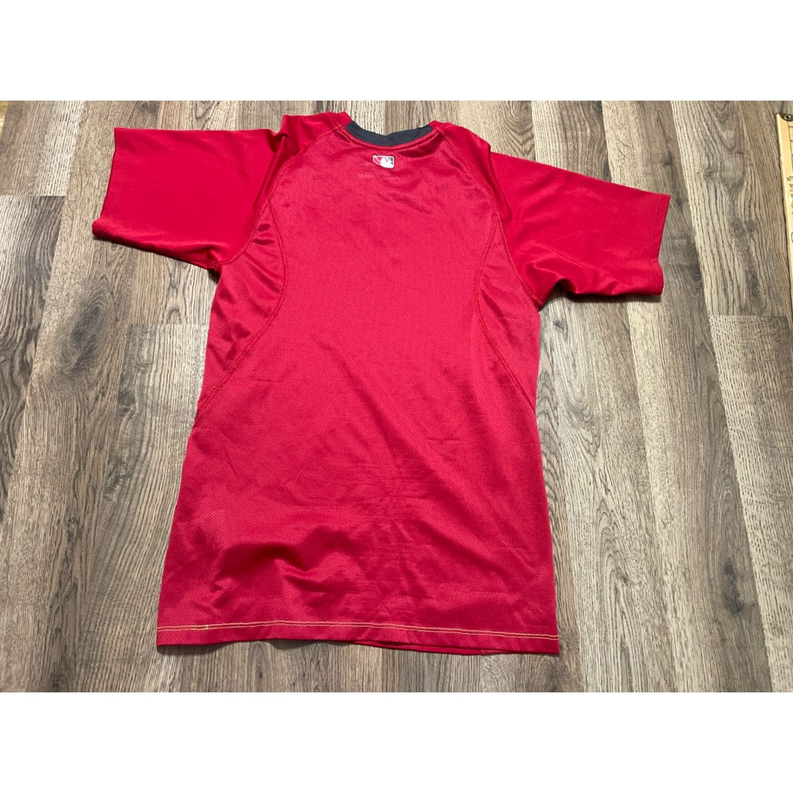Nike Nike Shirt Men's Small Red Washington Nationals MLB Athletic Pro Combat Shirt Short Sleeve White, Nike Mens Small T-Shirt Size US S / EU 44-46 / 1 - 2 Thumbnail