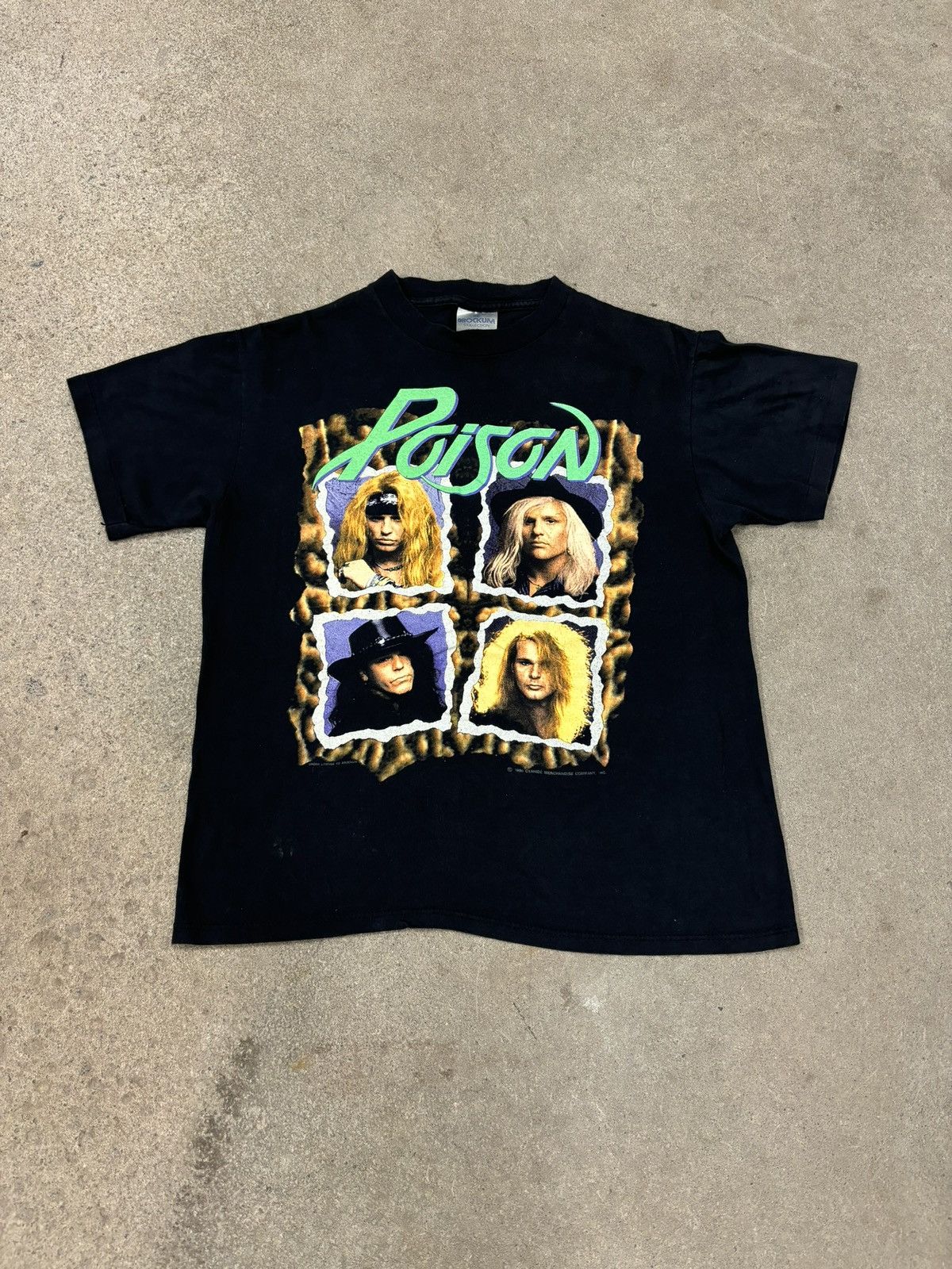 Vintage VINTAGE 90s POISON TSHIRT Size US L / EU 52-54 / 3 - 1 Thumbnail