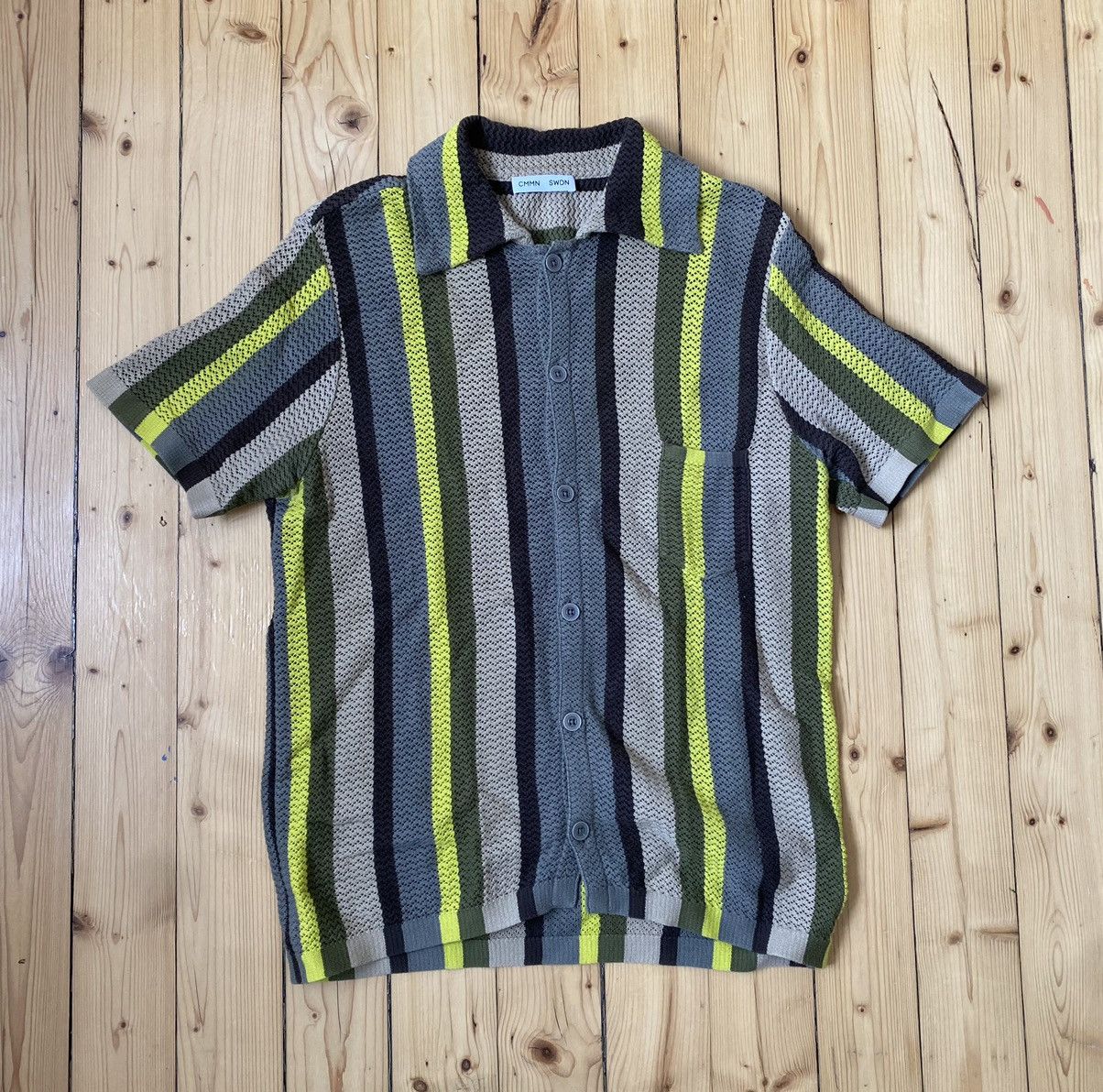 image of Cmmn Swdn - Wes Chrochet Short-Sleeve Shirt (S), Men's (Size Small)