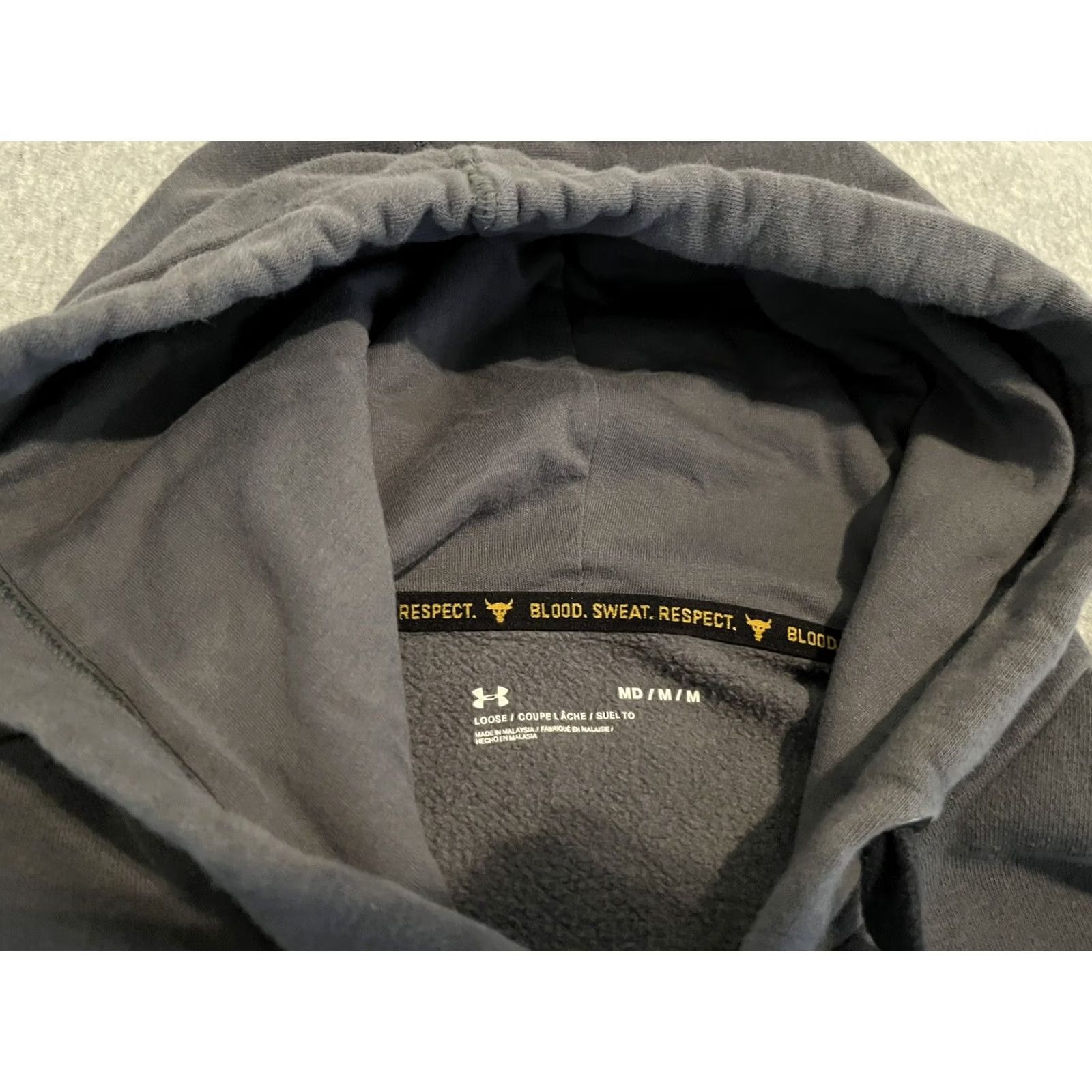 Under Armour Under Armour Project Rock Hoodie Pullover Mens Medium Gray Sweatshirt Shirt? Size US M / EU 48-50 / 2 - 2 Thumbnail