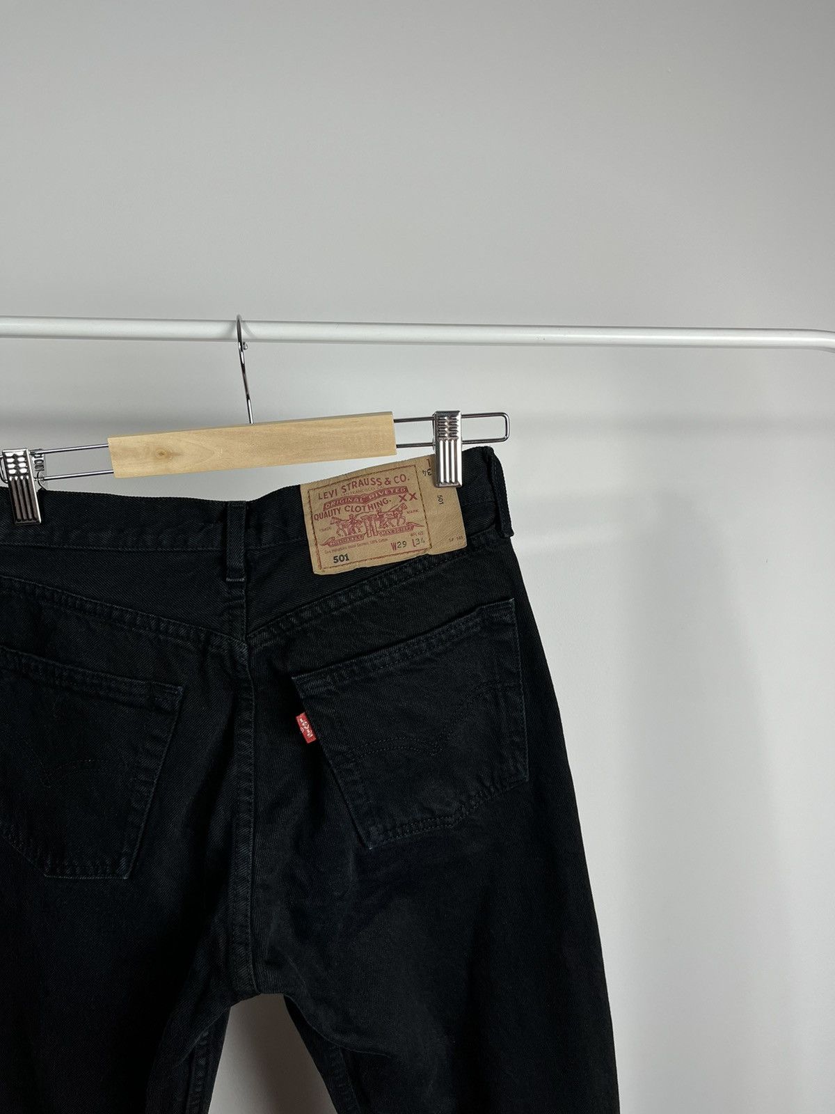 Levi's × Vintage Vintage 90's Levis 501 Classic Black Jeans Pants 29@x34 Size US 29 - 2 Thumbnail