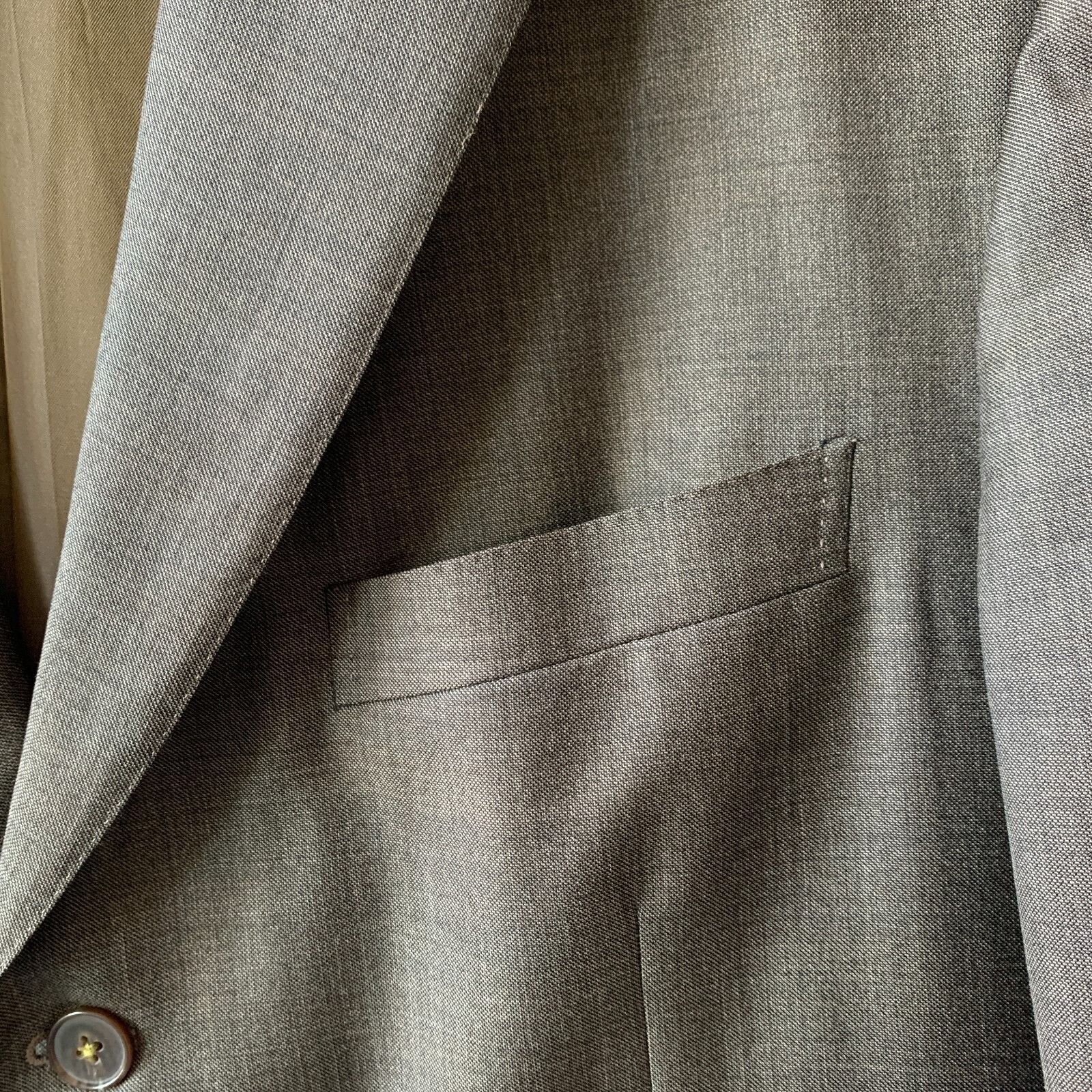 Ermenegildo Zegna Ermenegildo Zegna Sport Coat Men's 44 R Brown Suit Jacket Wo Size 44R - 5 Thumbnail