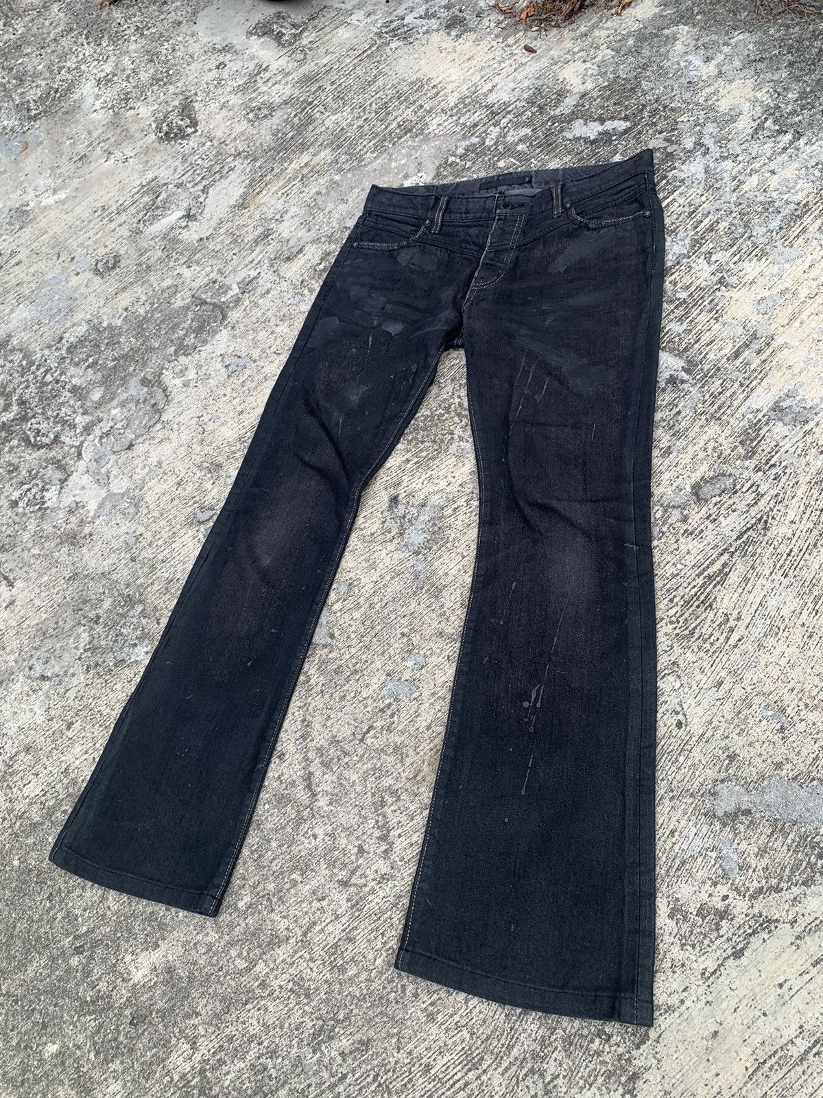 GOSTAR DE FUGA Flared Gostar de fuga waxed jeans Size 33" - 15 Thumbnail