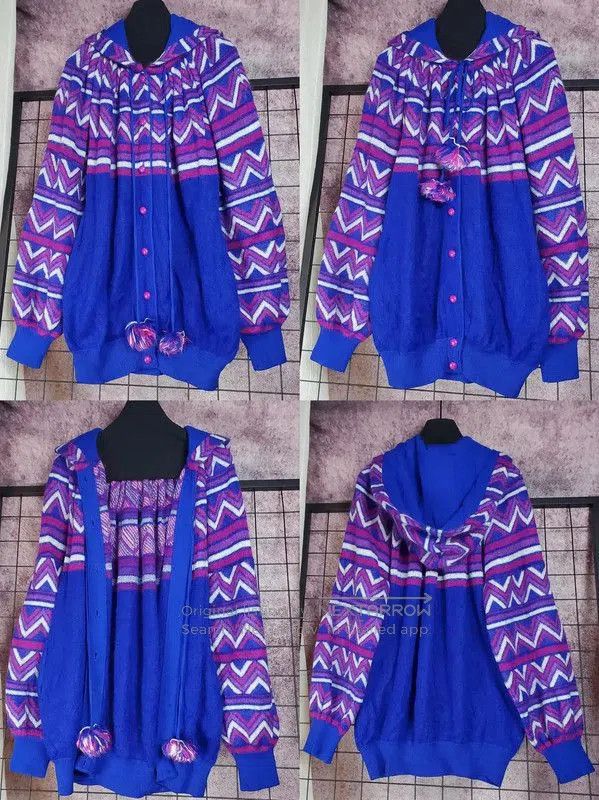 Yves Saint Laurent YSL Blue Wool Blend Long Sleeve Knitted Top . Size M / US 6-8 / IT 42-44 - 1 Thumbnail