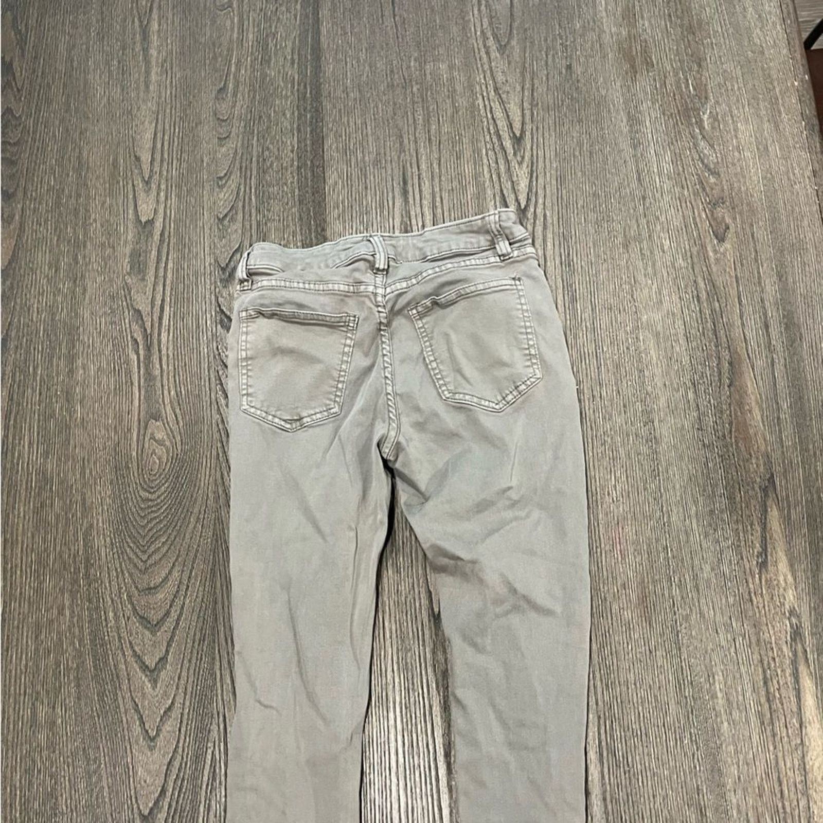Vintage AngelKiss Olive Green Skinny Leg Distressed Jeans Size 3 Size 23" - 11 Thumbnail
