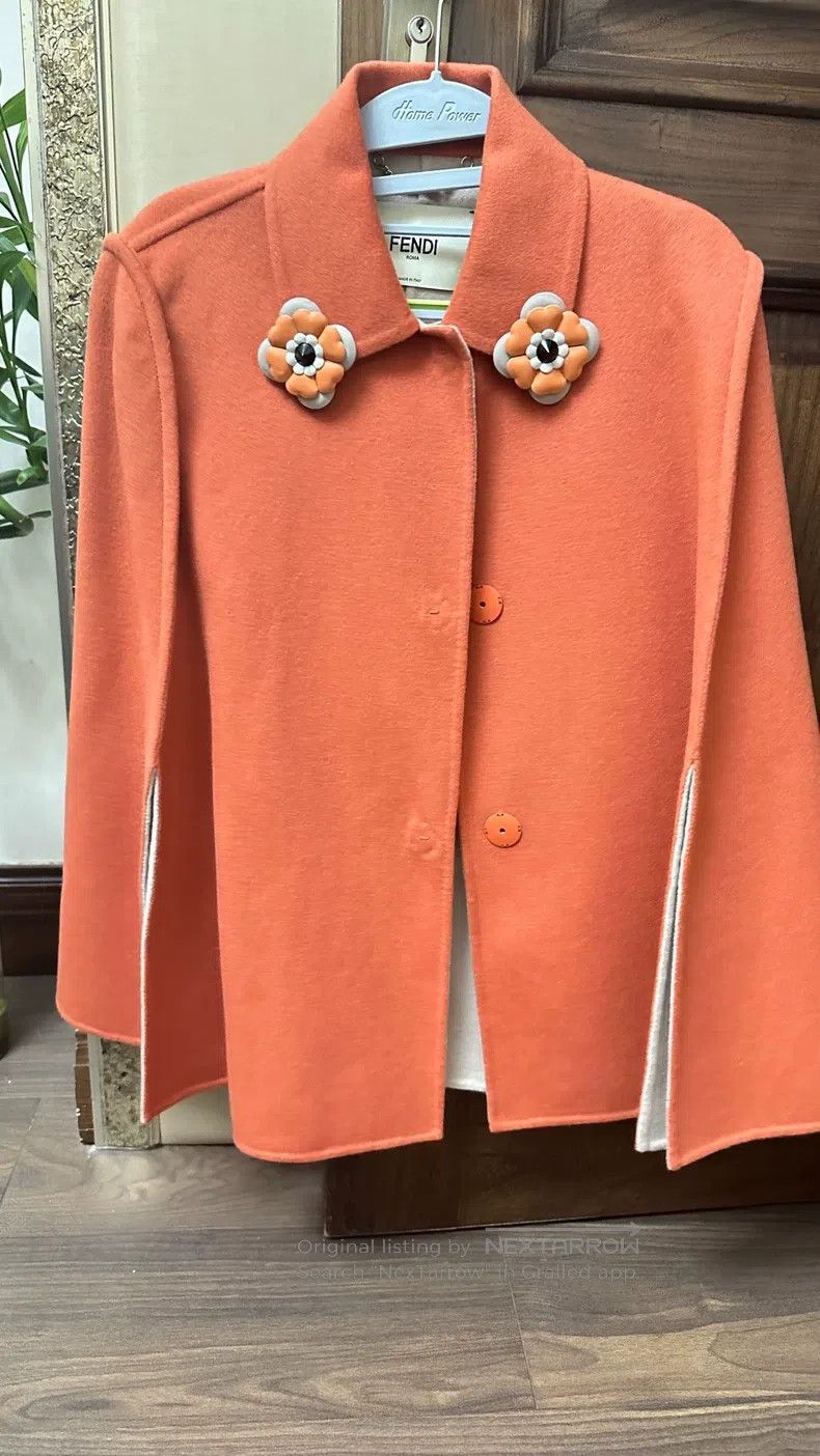 Fendi Fendi Thin cashmere cloak coat Size XS / US 0-2 / IT 36-38 - 4 Thumbnail