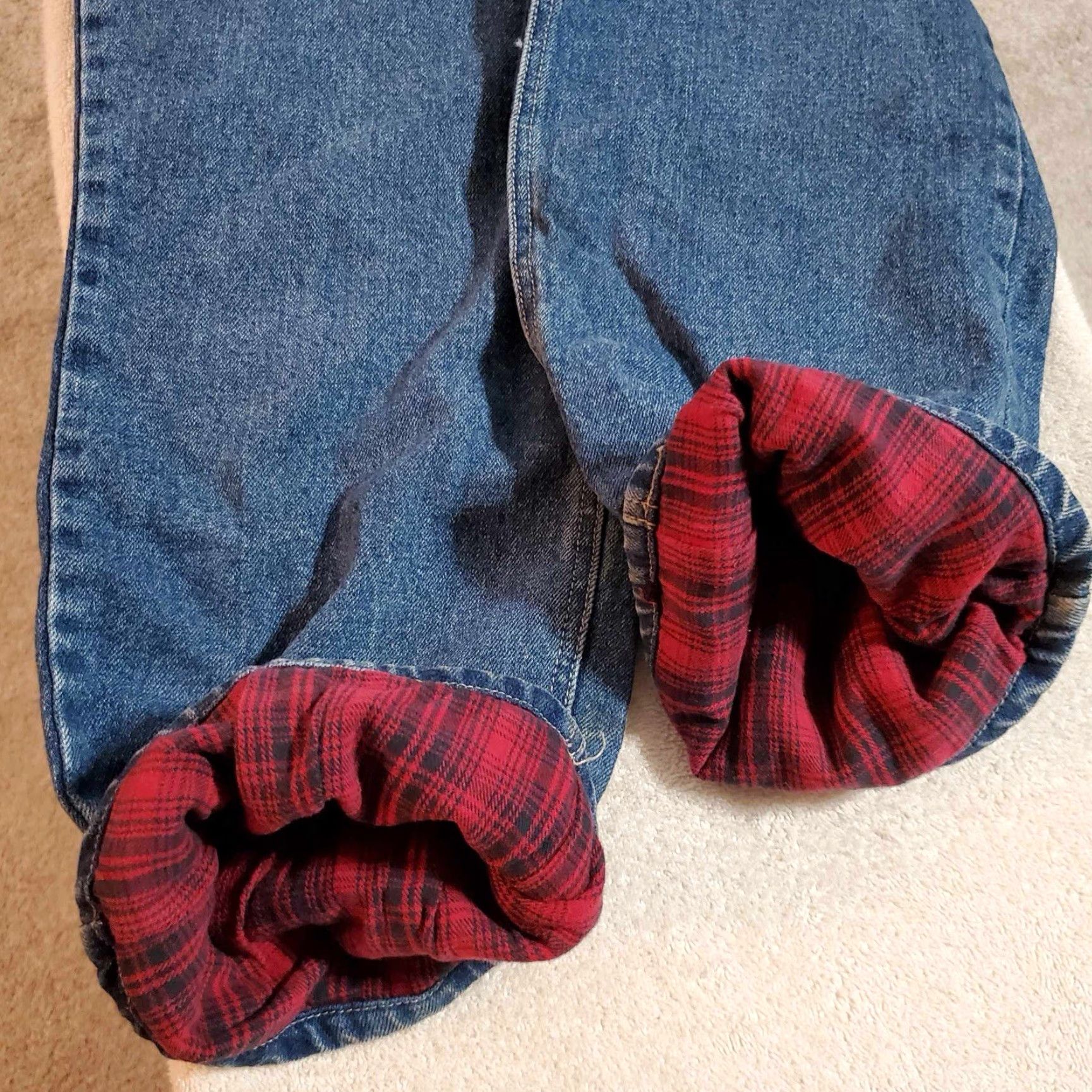 Vintage Woolrich Flannel Lined Jeans 34 X 31 Size US 33 - 7 Thumbnail