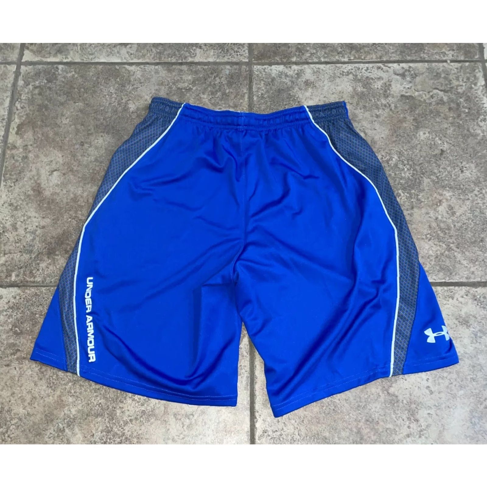 Under Armour Under Armour Men's Athletic Shorts Size M Blue Drawstring Activewear Size US 31 - 4 Thumbnail