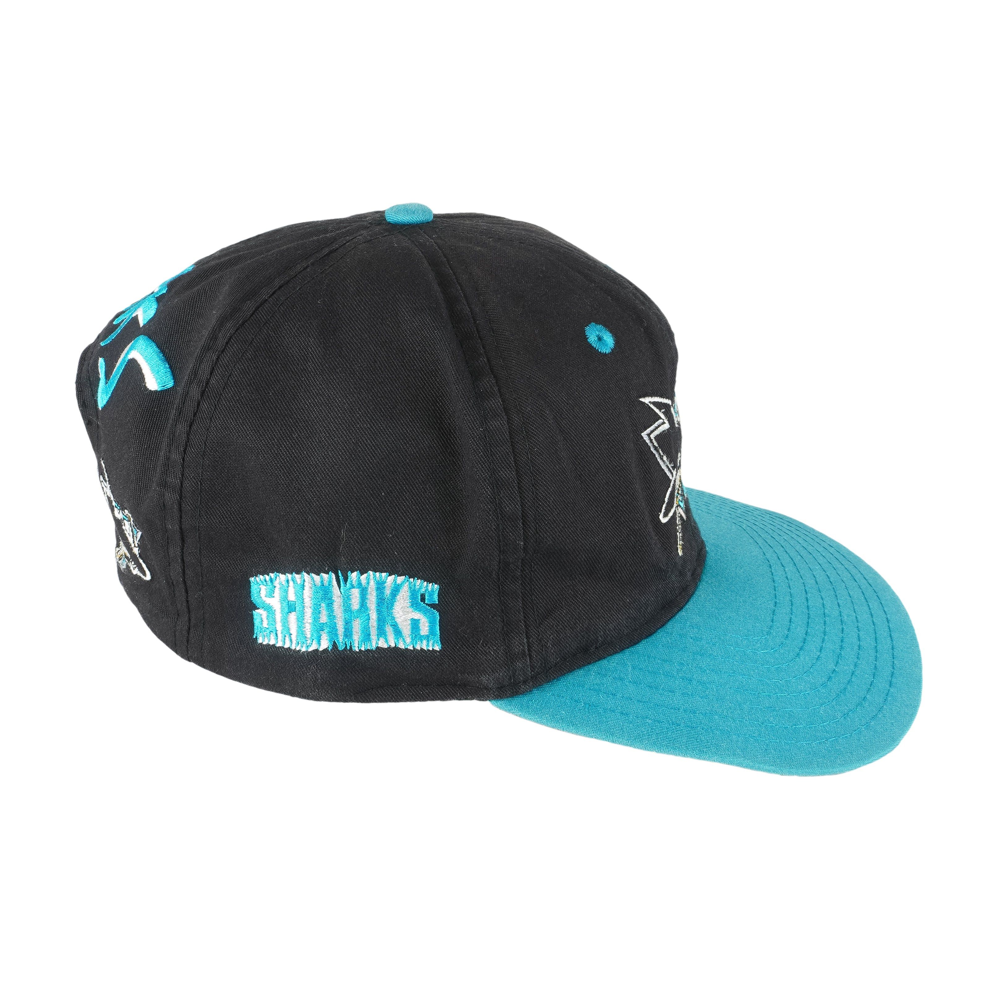 Twins Enterprise Inc. NHL - San Jose Sharks Embroidered Snapback Hat 1990s Size ONE SIZE - 3 Thumbnail