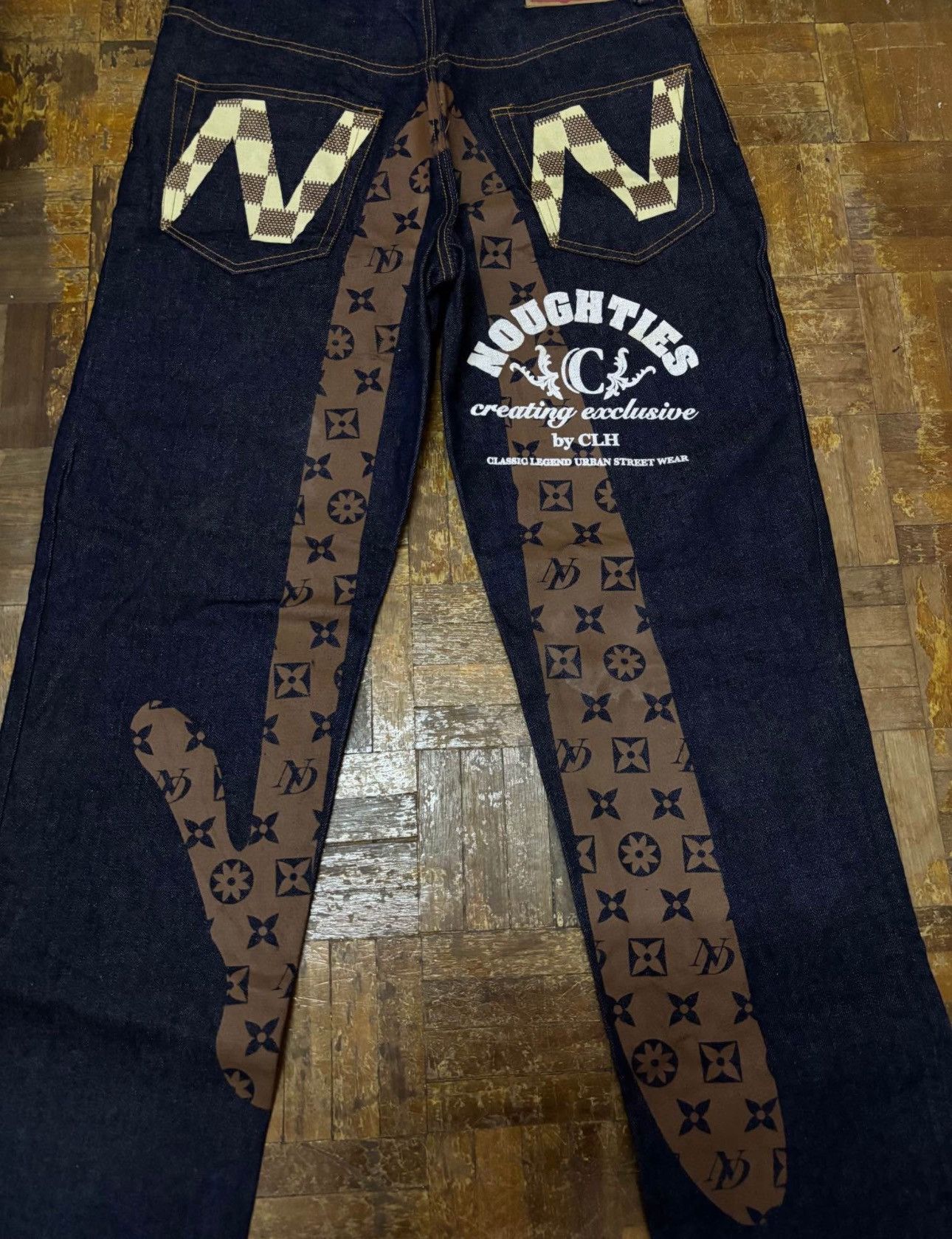 Jean × Vintage NOUGHTIES RAW DENIM Size US 34 / EU 50 - 2 Thumbnail