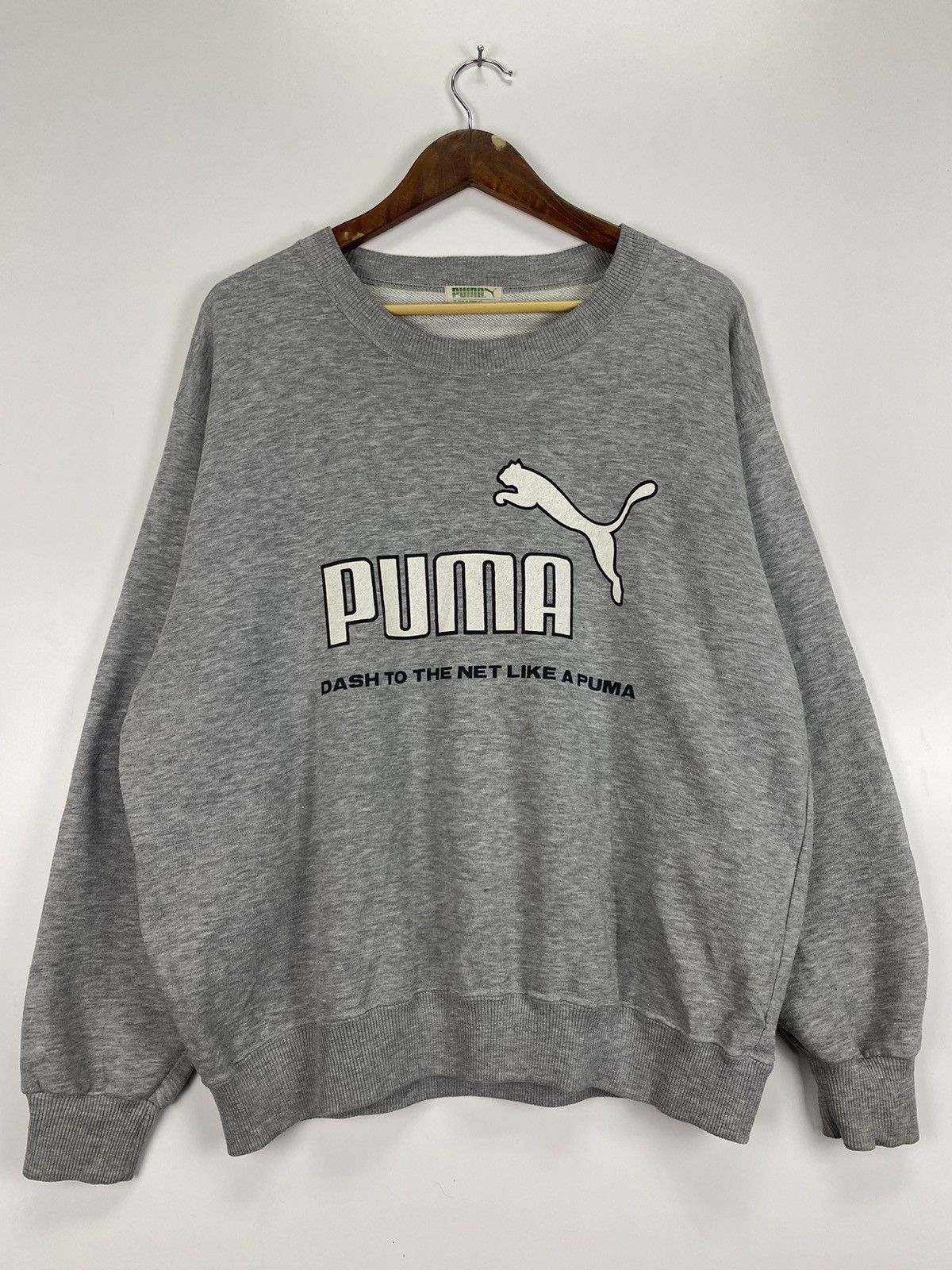 Puma × Vintage Vintage 90’s Puma big logo sweatshirt Size US L / EU 52-54 / 3 - 3 Thumbnail