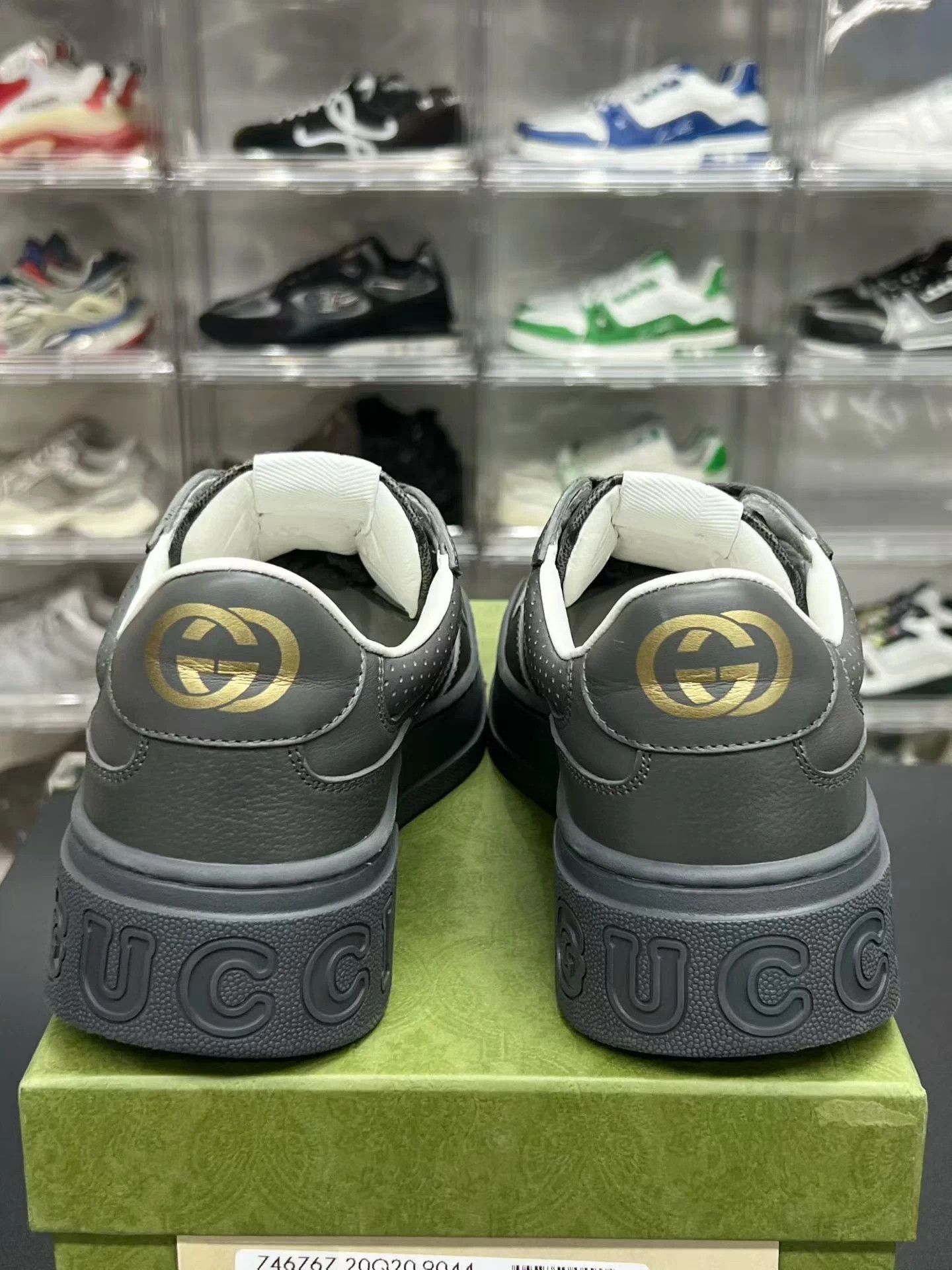 Gucci Gucci Cookie Sneakers Gray Black 41 Mint Size US 8 / EU 41 - 7 Thumbnail