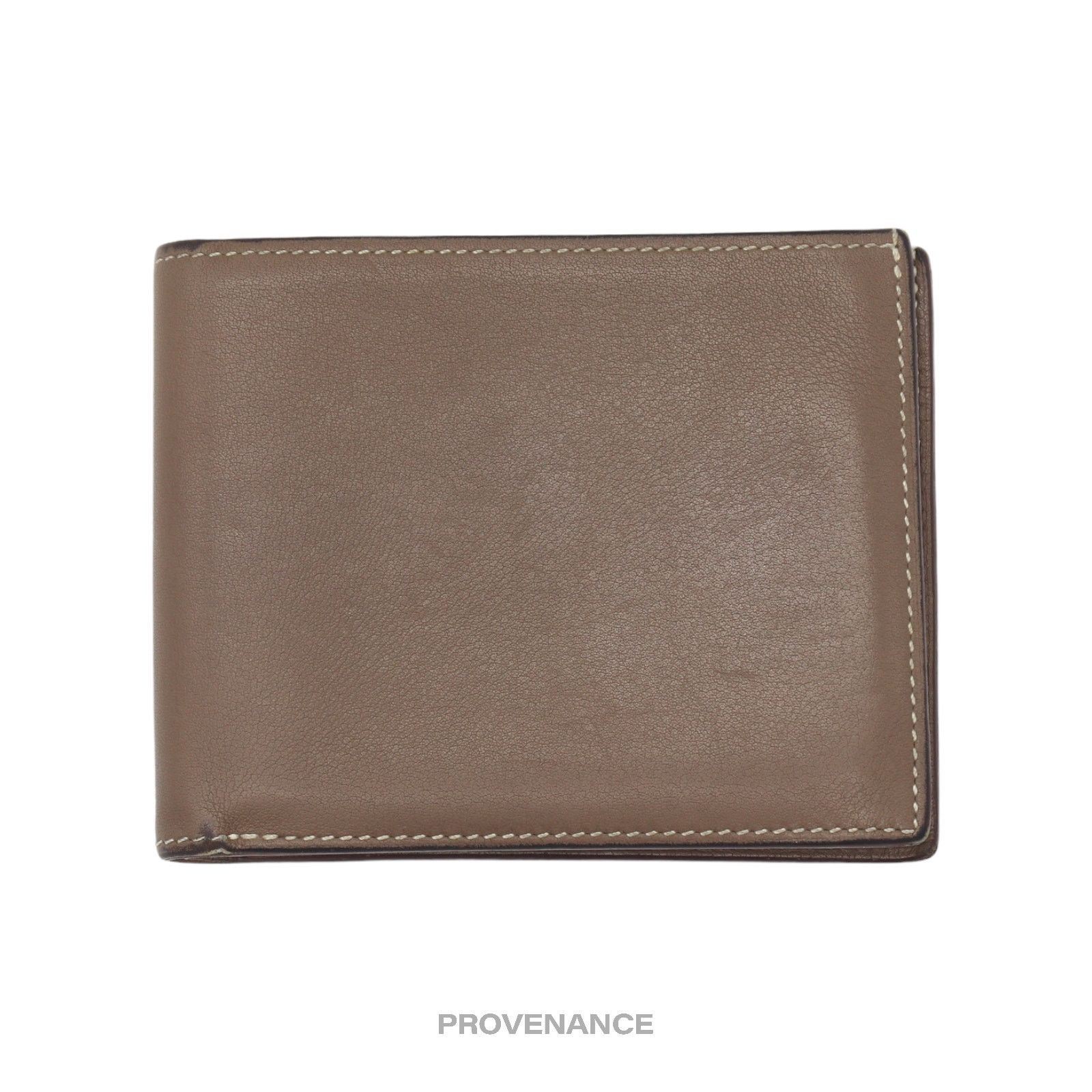 Hermes 🔴 Hermès Citizen Twill Compact Wallet - Etoupe Swift Size ONE SIZE - 2 Thumbnail