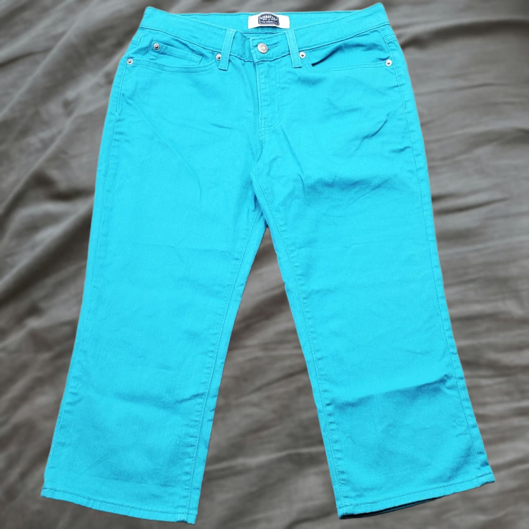 Levi's Levi's Cropped Jeans Womens 10 Blue Denim Medium Wash 5-Pockets Straight Leg Size 32" / US 10 / IT 46 - 1 Thumbnail