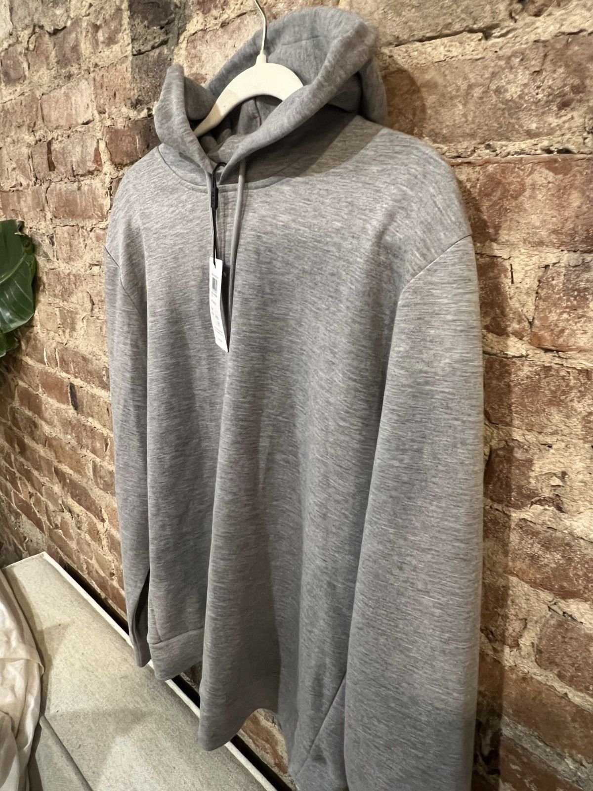 Reiss Reiss Fabien Premium Interlock Hoodie Grey Melange Size L Size US L / EU 52-54 / 3 - 5 Thumbnail