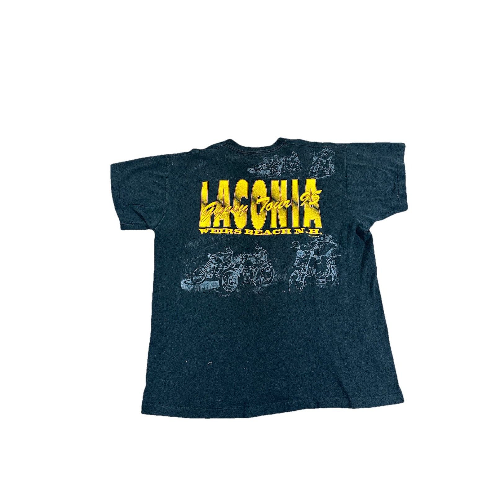 Anvil Vintage Laconia Bike Week 1995 T-Shirt Harley Davidson Motor Size US XL / EU 56 / 4 - 3 Thumbnail