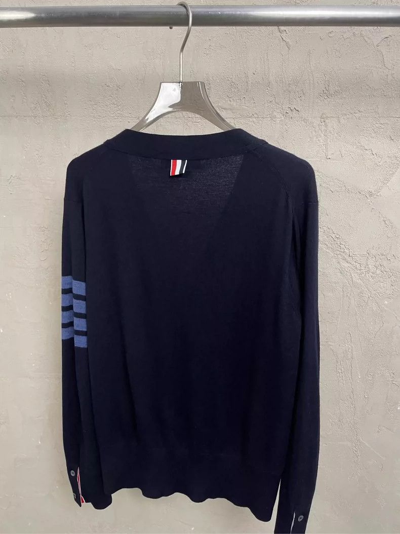 Thom Browne Thom Browne size2 Blue wool sweater Size US M / EU 48-50 / 2 - 3 Thumbnail