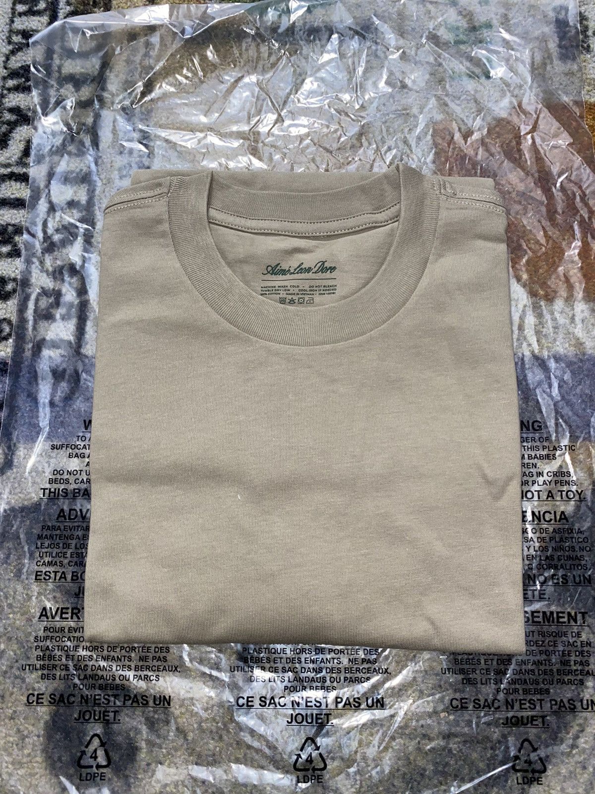 Aime Leon Dore Aime Leon Dore Basic Solid T-Shirt Light Brown Size US M / EU 48-50 / 2 - 1 Thumbnail