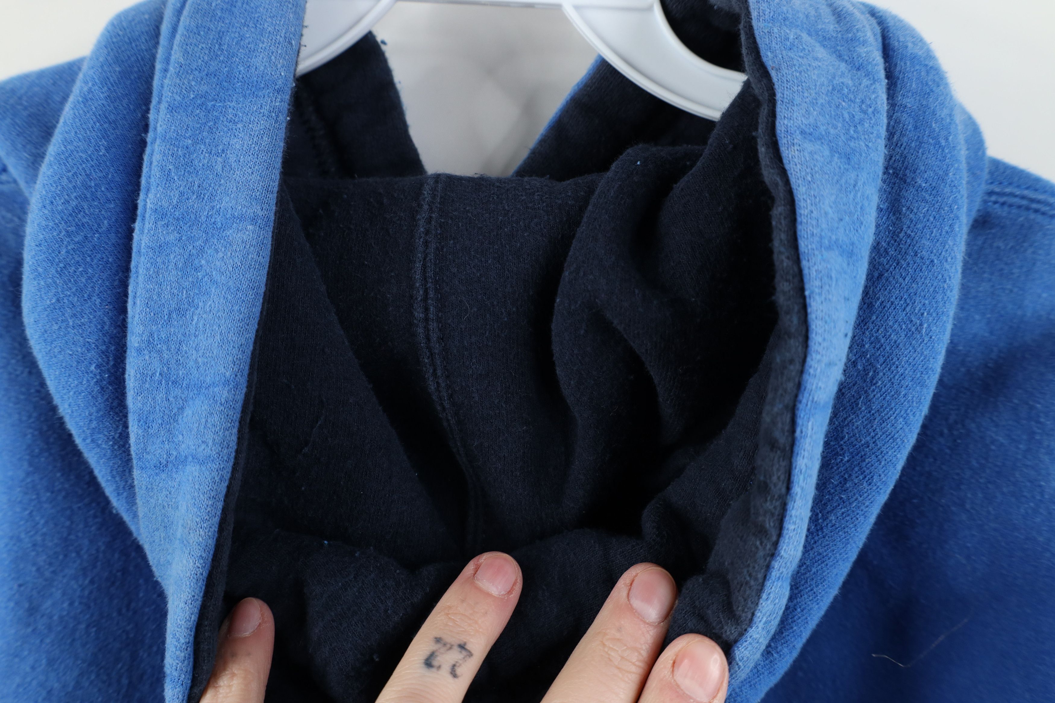 Champion Vintage 90s Y2K Champion Heavyweight Hoodie Sweatshirt Blue Size US M / EU 48-50 / 2 - 9 Thumbnail