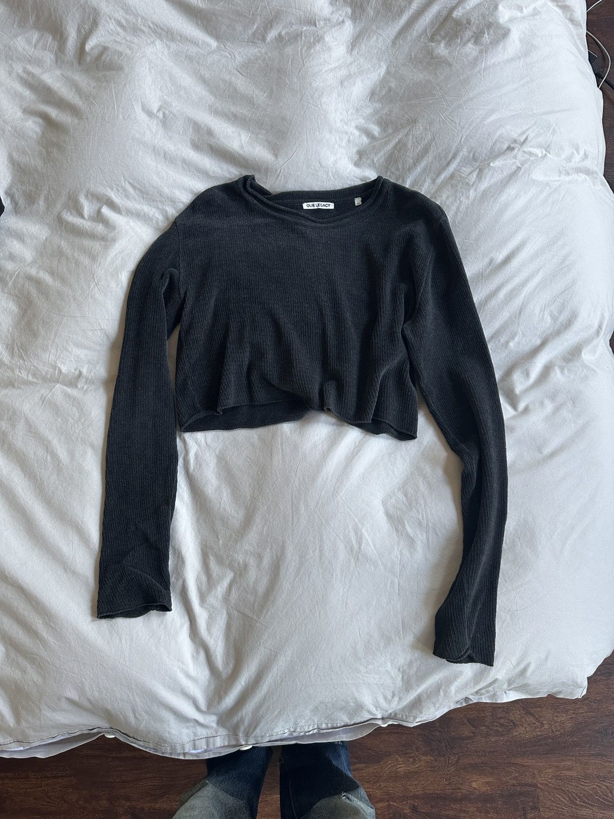 Our Legacy Our Legacy grey cropped long sleeve Size XS / US 0-2 / IT 36-38 - 1 Thumbnail