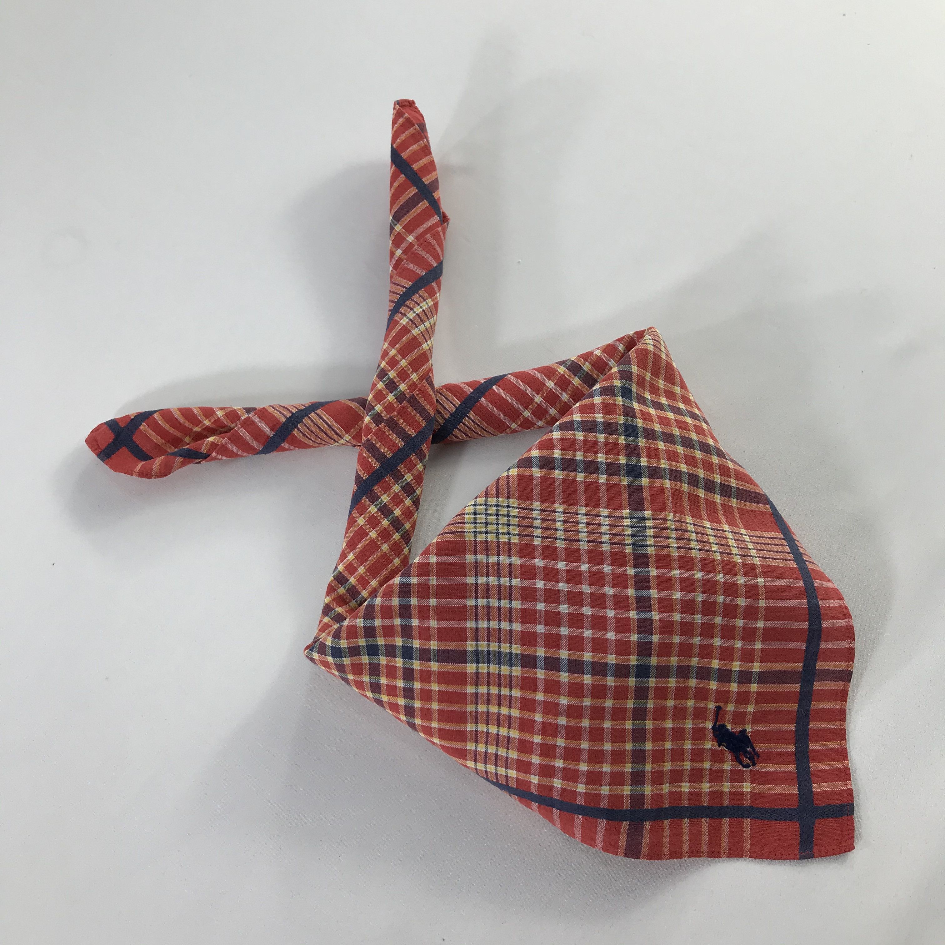 Polo Ralph Lauren × Vintage Polo Ralph Lauren Bandana / Handkerchief / Neckerchief -S546 Size ONE SIZE - 4 Thumbnail