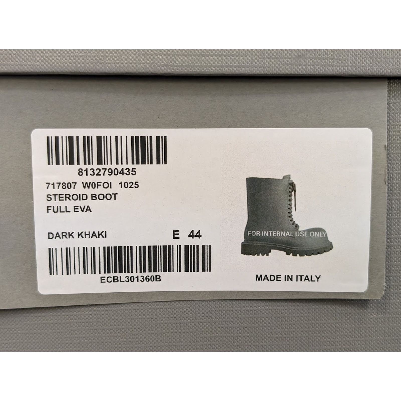 Balenciaga o1rshd1 Q:2 / Full Steroid Boots in Dark Khaki Size US 11 / EU 44 - 24 Thumbnail