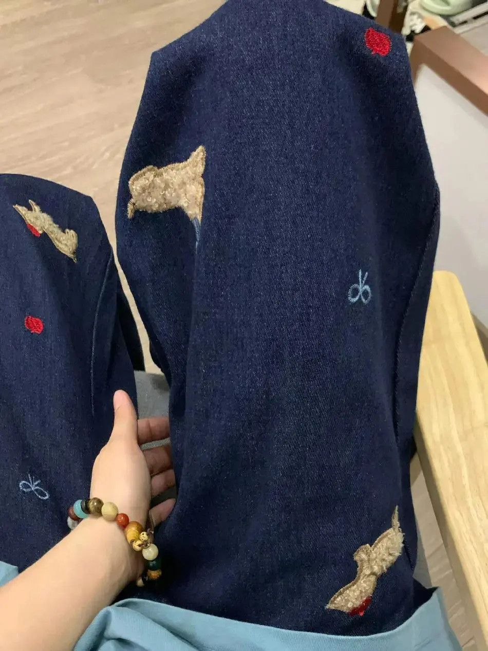 Japanese Brand Retro loose wide leg high waisted jeans Size US 30 / EU 46 - 6 Thumbnail