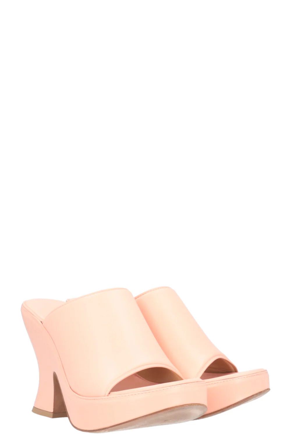 Bottega Veneta o1y0725 Mules in Salmon Pink Size US 9 / IT 39 - 5 Thumbnail