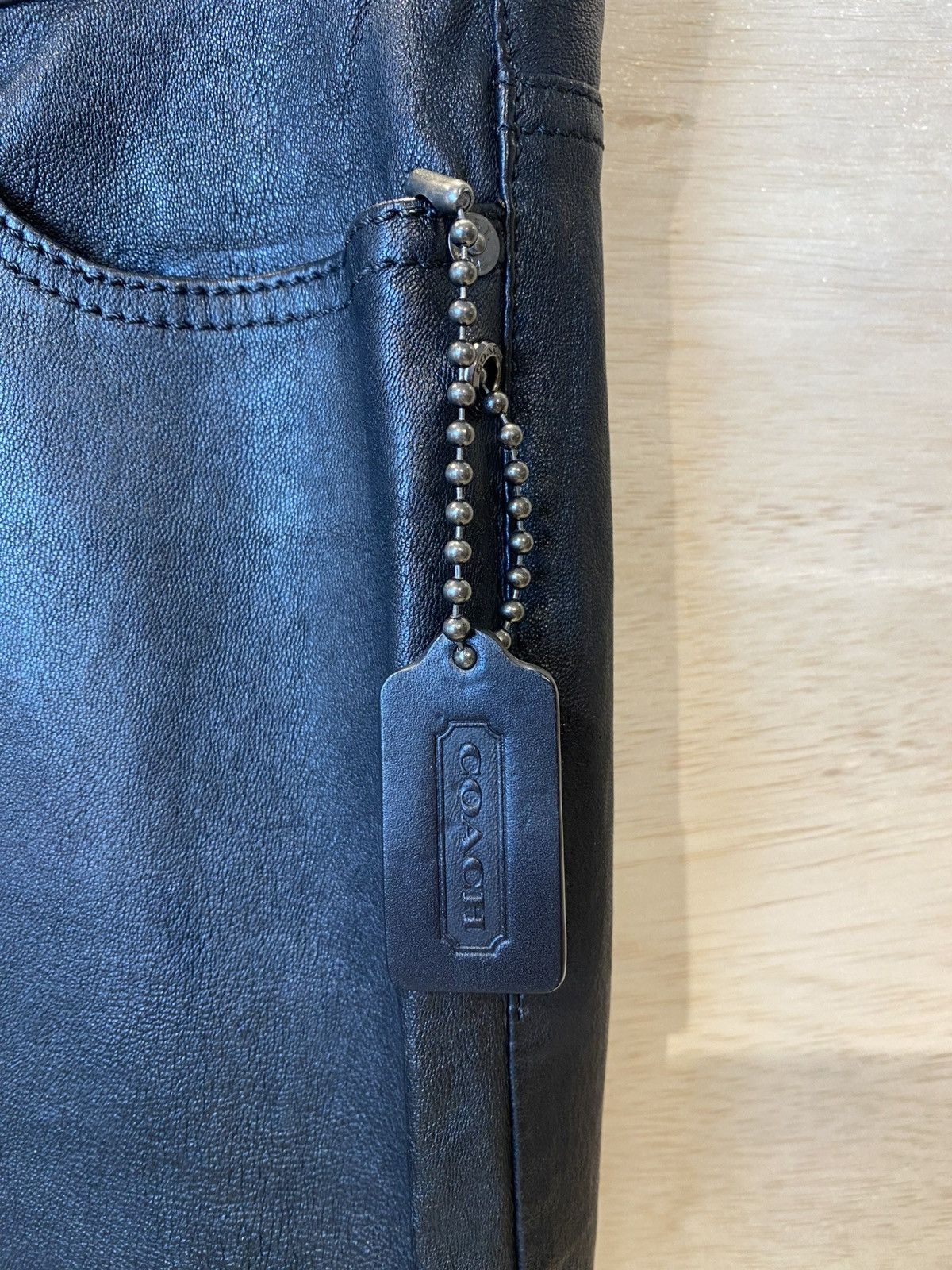 Coach Coach stretch Leather Pants Size 6 Size 28" / US 6 / IT 42 - 3 Thumbnail