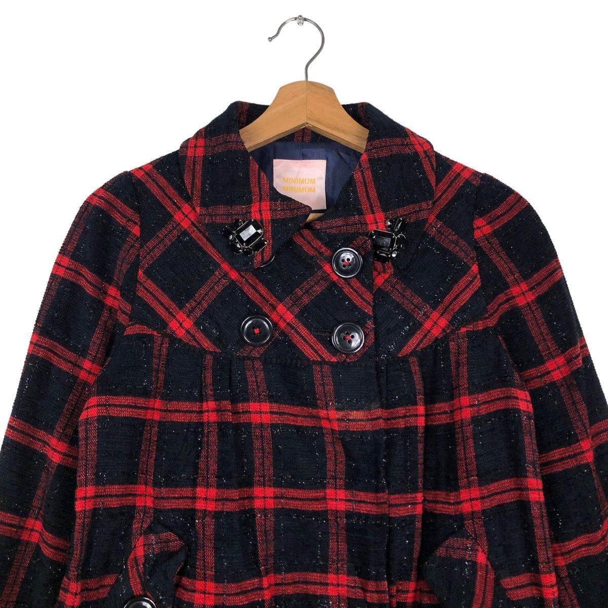 Hysteric Glamour DOUBLE BREAST WOOL BIKER JACKET MINIMUM JAPAN TARTAN DESIGN Size US S / EU 44-46 / 1 - 3 Thumbnail
