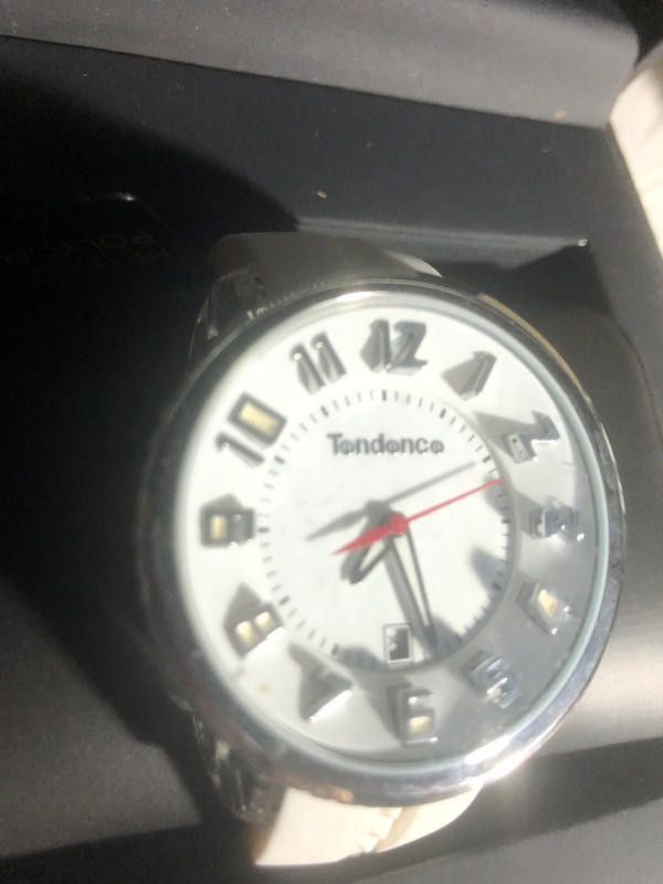 Designer Tondonco white dial rubber strap watch Size ONE SIZE - 3 Thumbnail