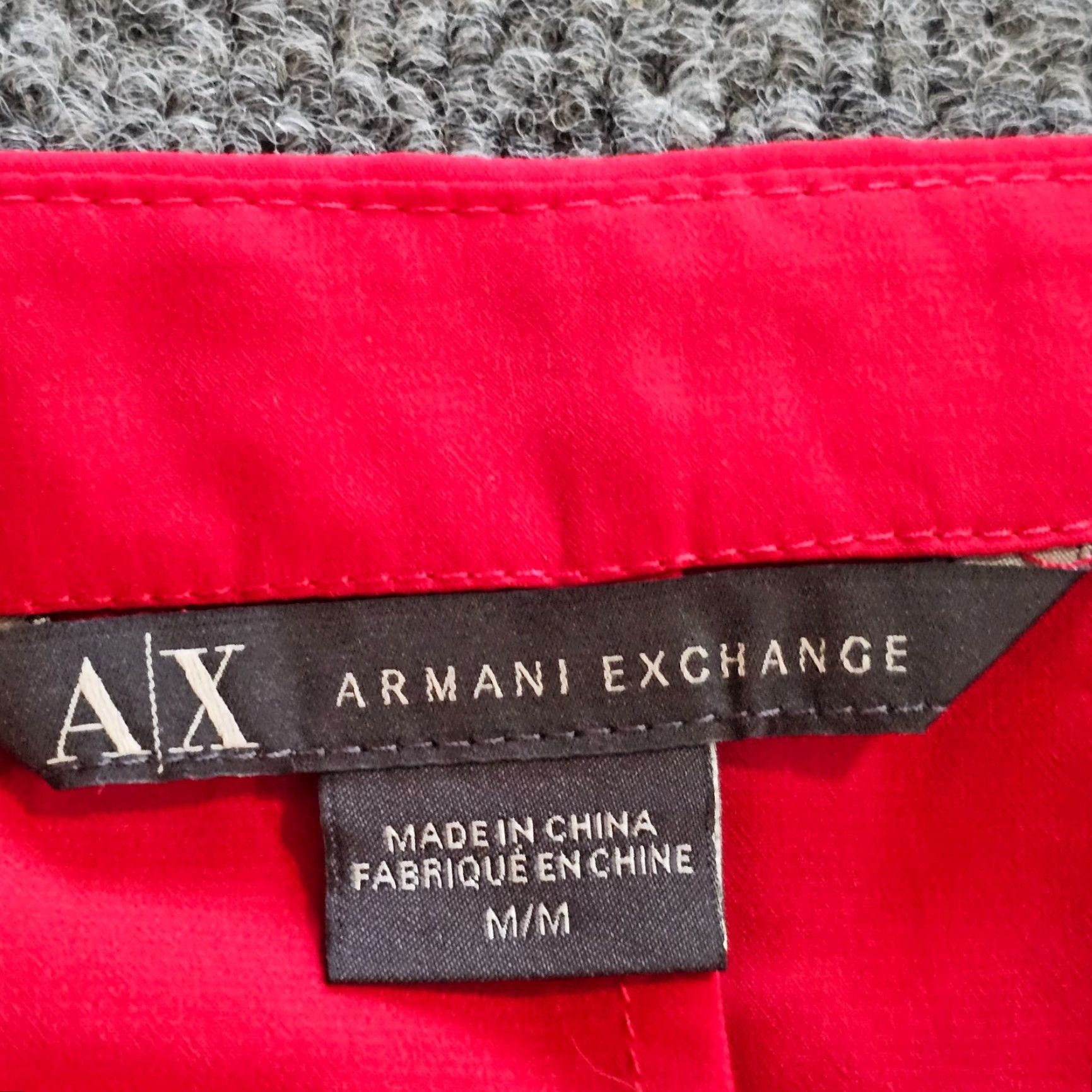 Armani Exchange Armani Exchange Dress Womens Medium Red Sheath Long Sleeve Holiday Cocktail Dress Size M / US 6-8 / IT 42-44 - 4 Thumbnail