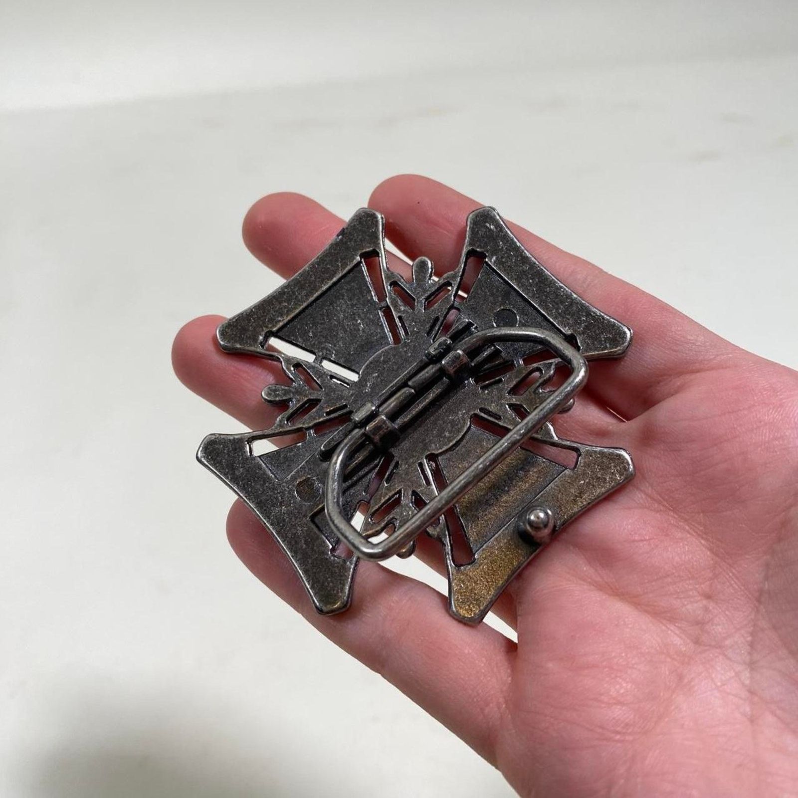 Other grunge goth silver cross belt buckle Size ONE SIZE - 3 Thumbnail