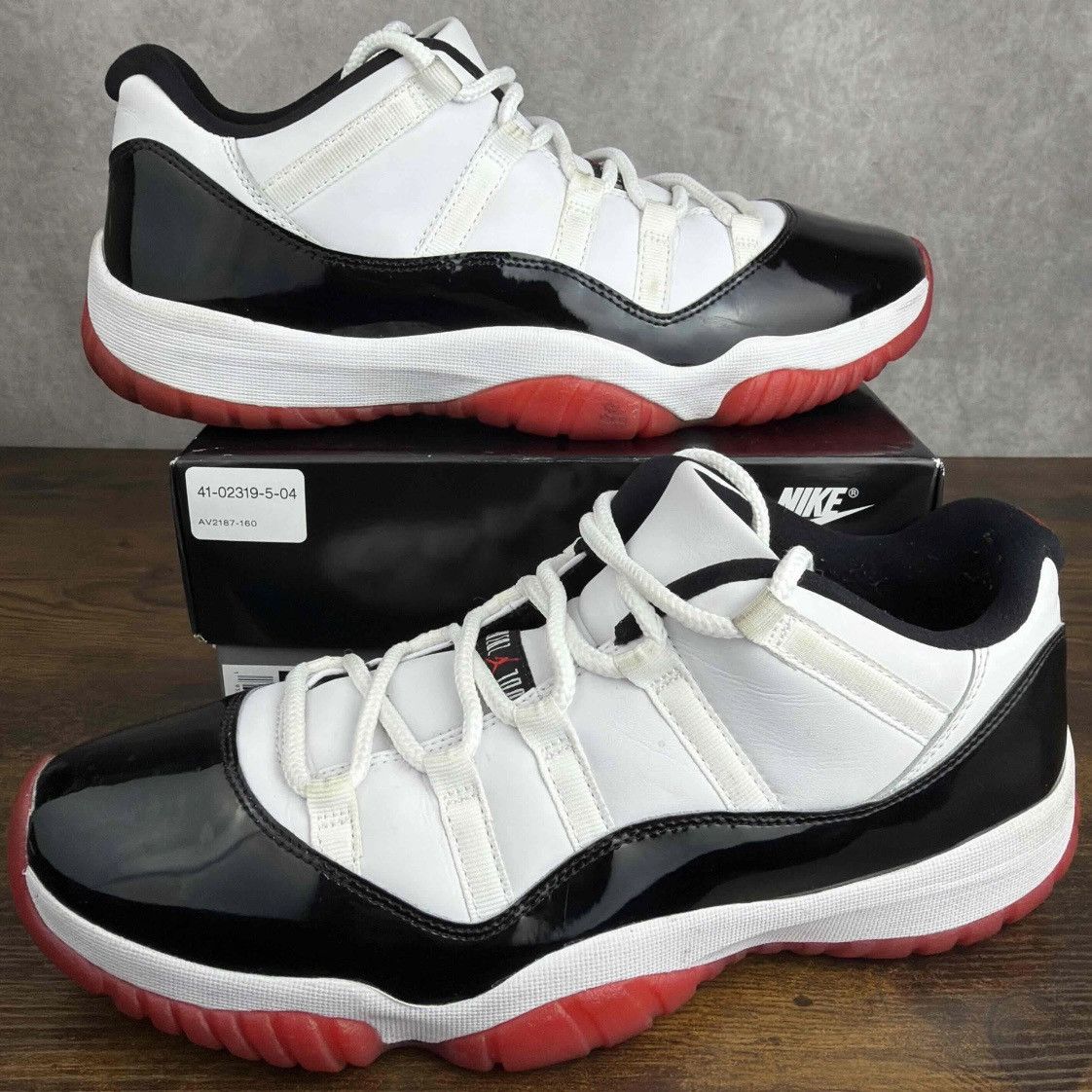 Jordan Brand Air Jordan 11 Retro Low Concord Bred AV2187-160 Men’s OG MJ Size US 11.5 / EU 44-45 - 2 Thumbnail