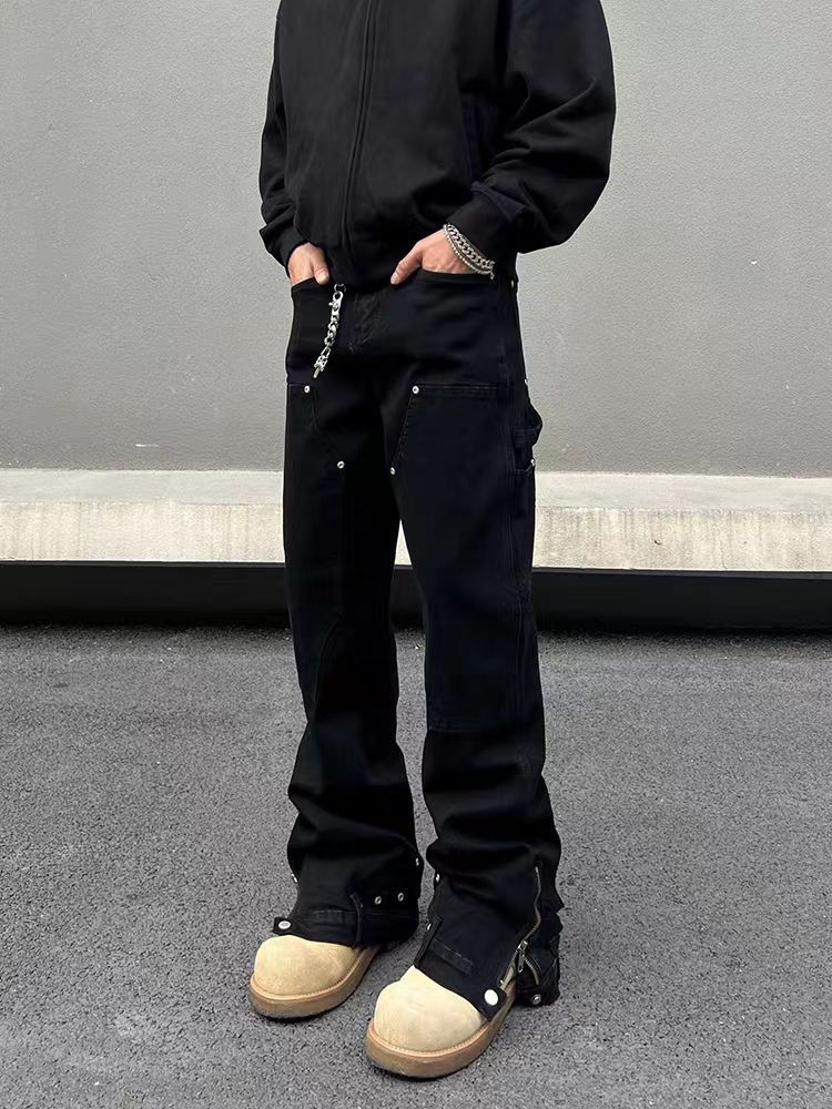 Japanese Brand × Vintage Street vintage punk zipper design lumberjack jeans size 32 Size US 30 / EU 46 - 3 Thumbnail