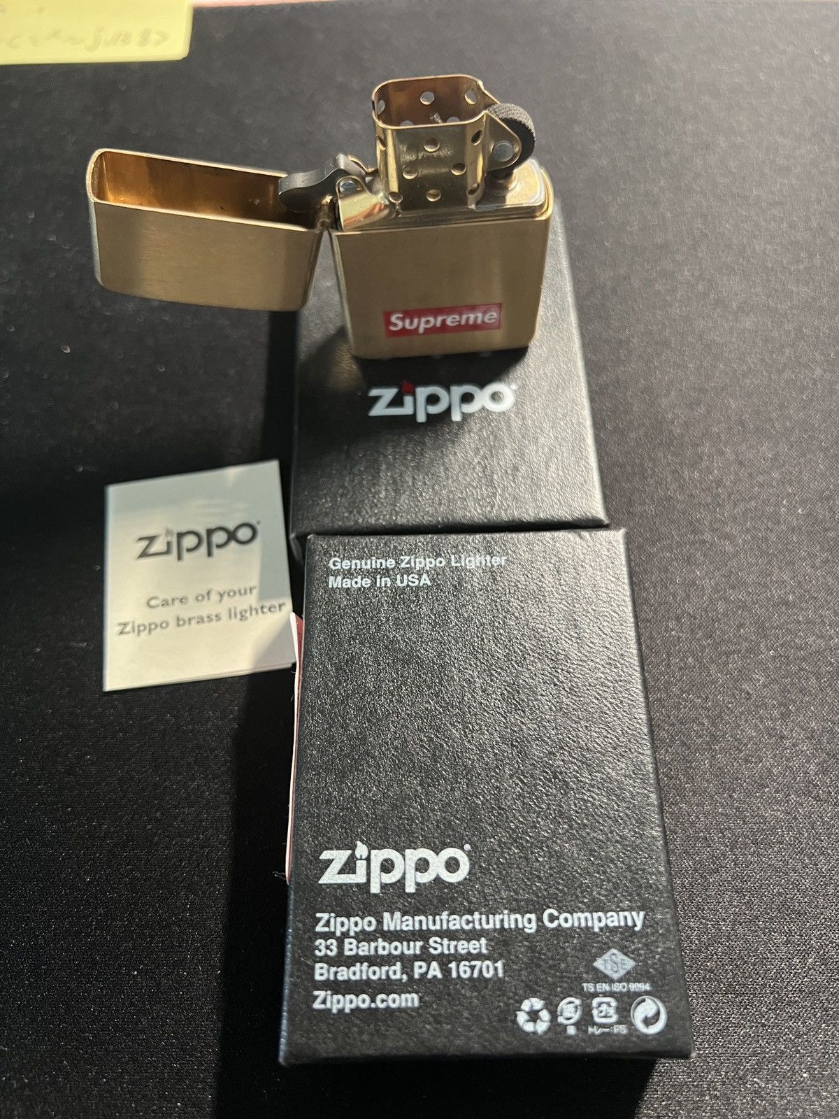 Supreme × Zippo 2011 Supreme Gold Brass Zippo Lighter Size ONE SIZE - 4 Thumbnail