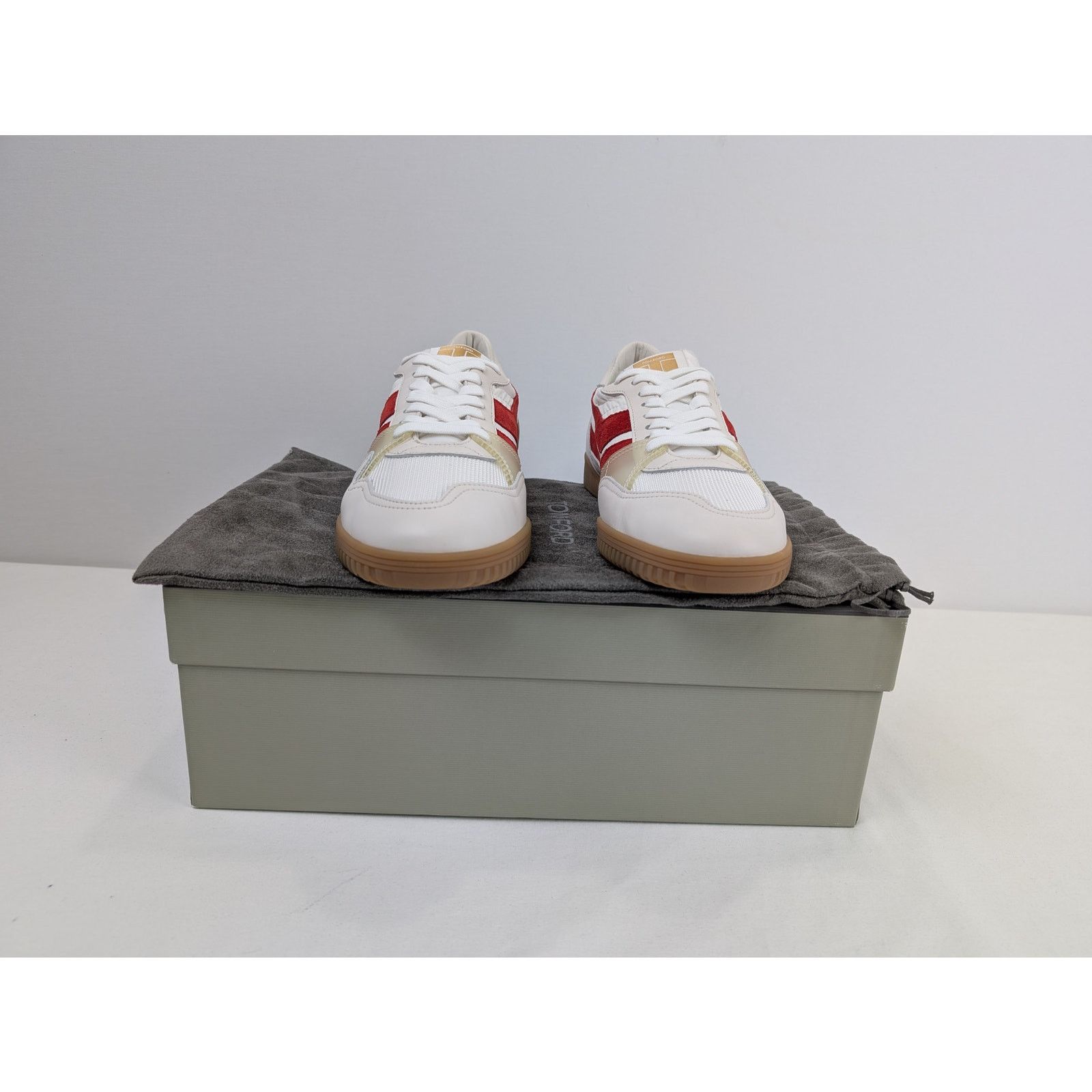 Tom Ford o1rshd1 Low Top Sneakers in off-white/Dark Red 7 Size US 7 / EU 40 - 16 Thumbnail