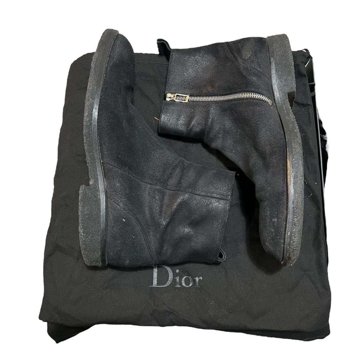 Dior × Kris Van Assche Dior Homme KVA 12AW calf skin side zip boots Size US 11 / EU 44 - 6 Thumbnail
