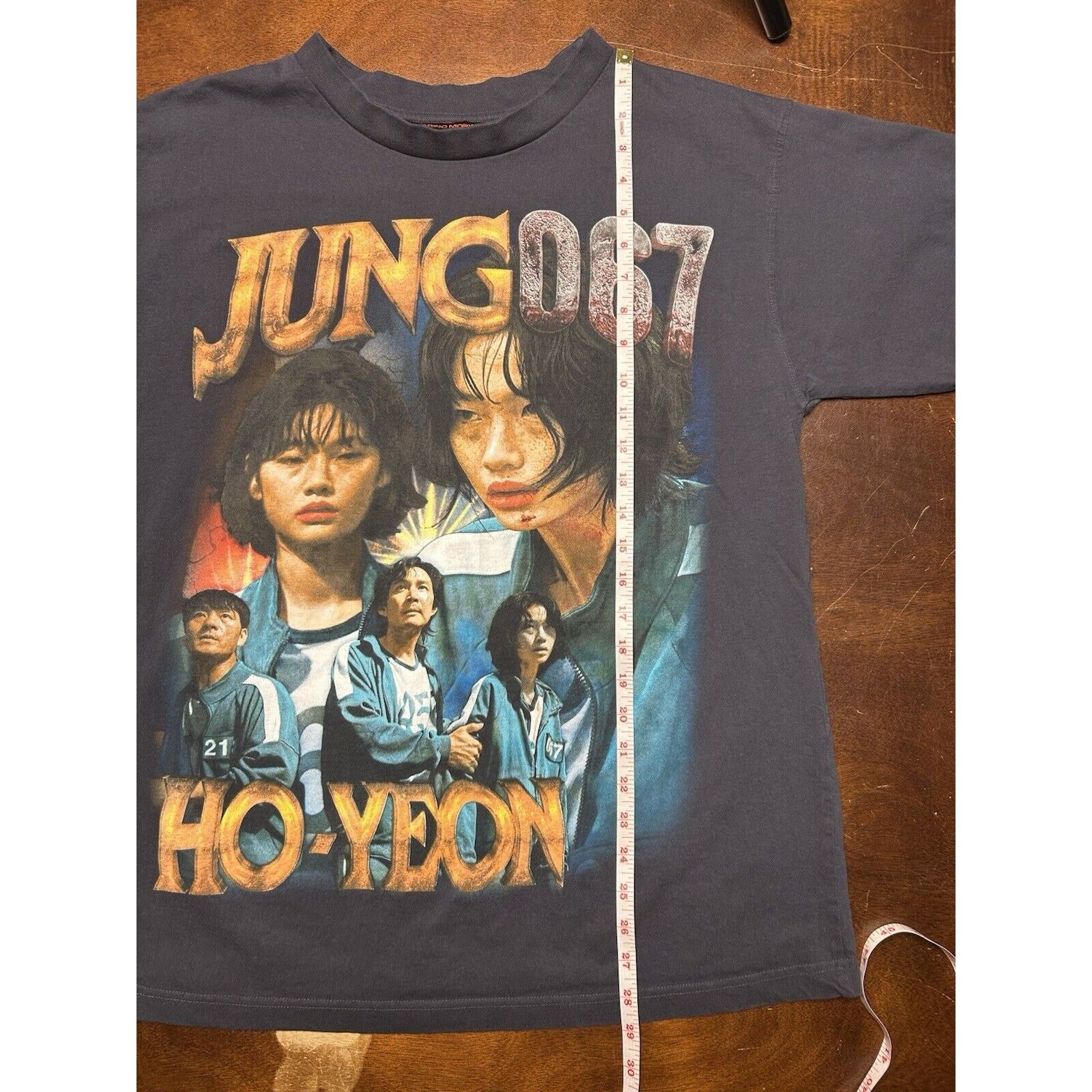 Marino Morwood Marino Morwood Jung Ho-yeon Squid Games Short Sleeve Rap Tee Size US L / EU 52-54 / 3 - 4 Thumbnail