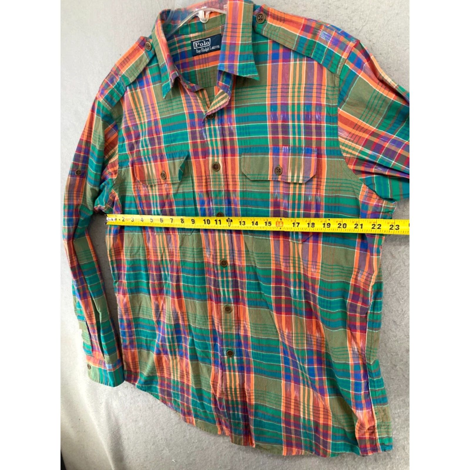 Polo Ralph Lauren Polo Ralph Lauren Large Men's Plaid Button-Up Shirt Long Sleeve Multicolor Preppy Casual Size US L / EU 52-54 / 3 - 2 Thumbnail